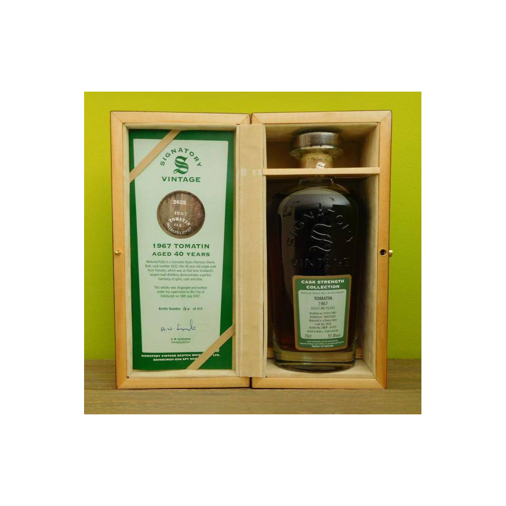 Tomatin Cask Strength Collection 1967 40 Years Single Malt Whisky 3