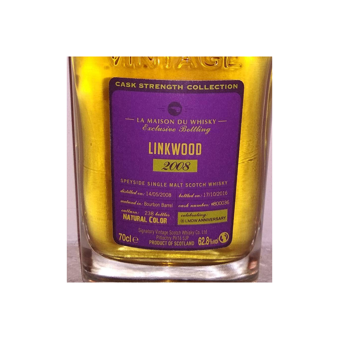 Linkwood Cask Strength Collection 2008 8 Years Single Malt Whisky