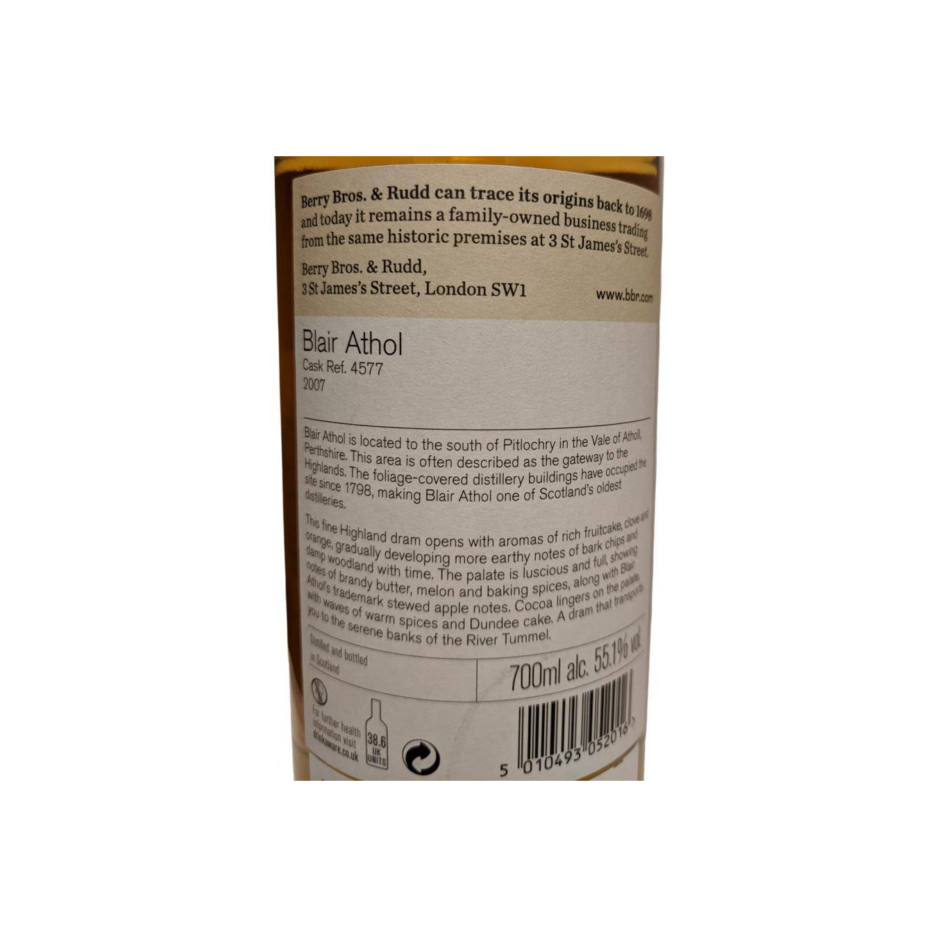 Blair Athol 2007 11 Years Single Malt Whisky 3