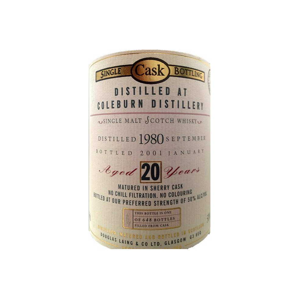 Coleburn Old Malt Cask 1980 20 Years Single Malt Whisky 2