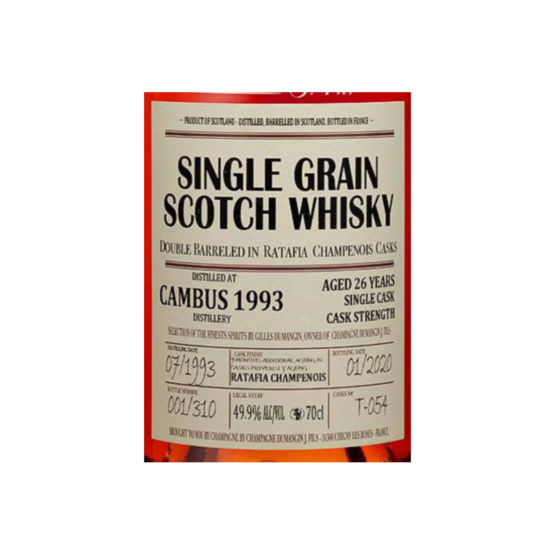 Cambus 1993 26 Years Single Grain Whisky 2