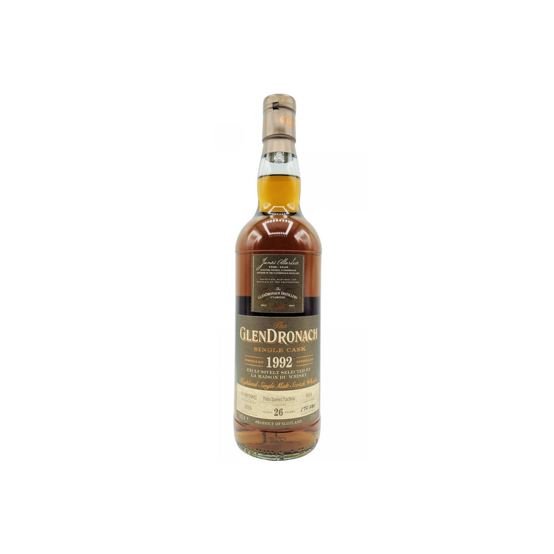 GlenDronach Single Cask 1992 26 Years Single Malt Whisky