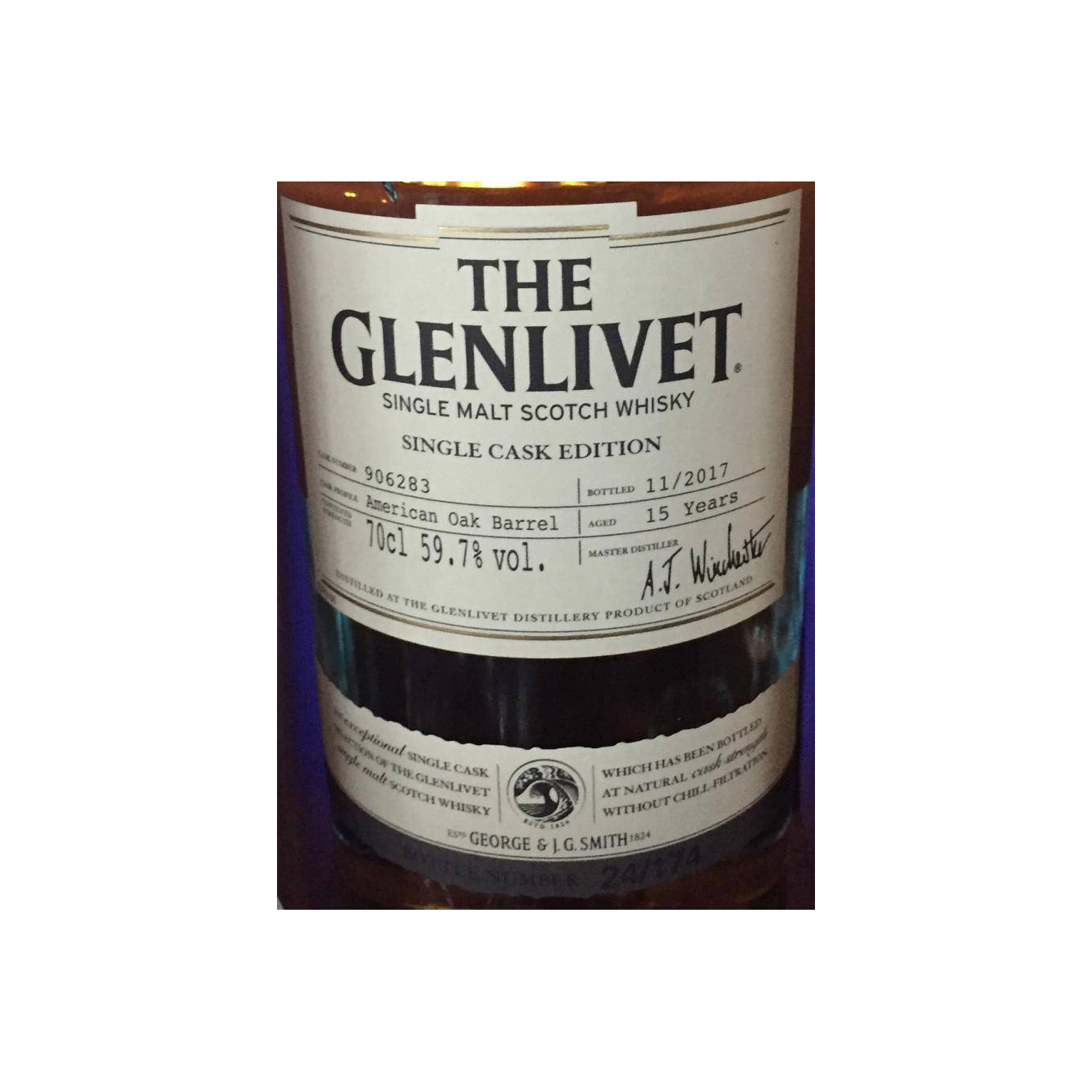 The Glenlivet 2002 15 Years Single Malt Whisky