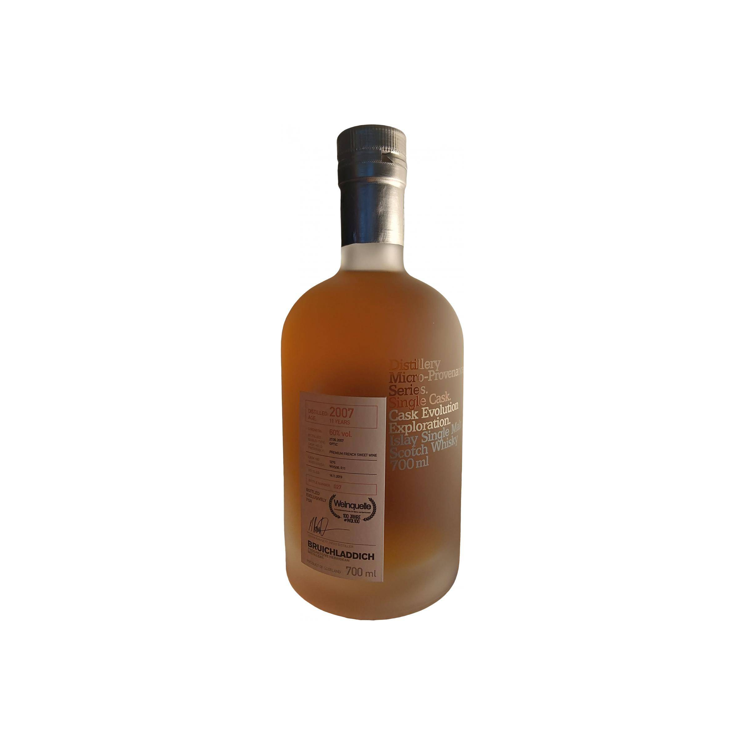 Bruichladdich 2007 11 Years Single Malt Whisky