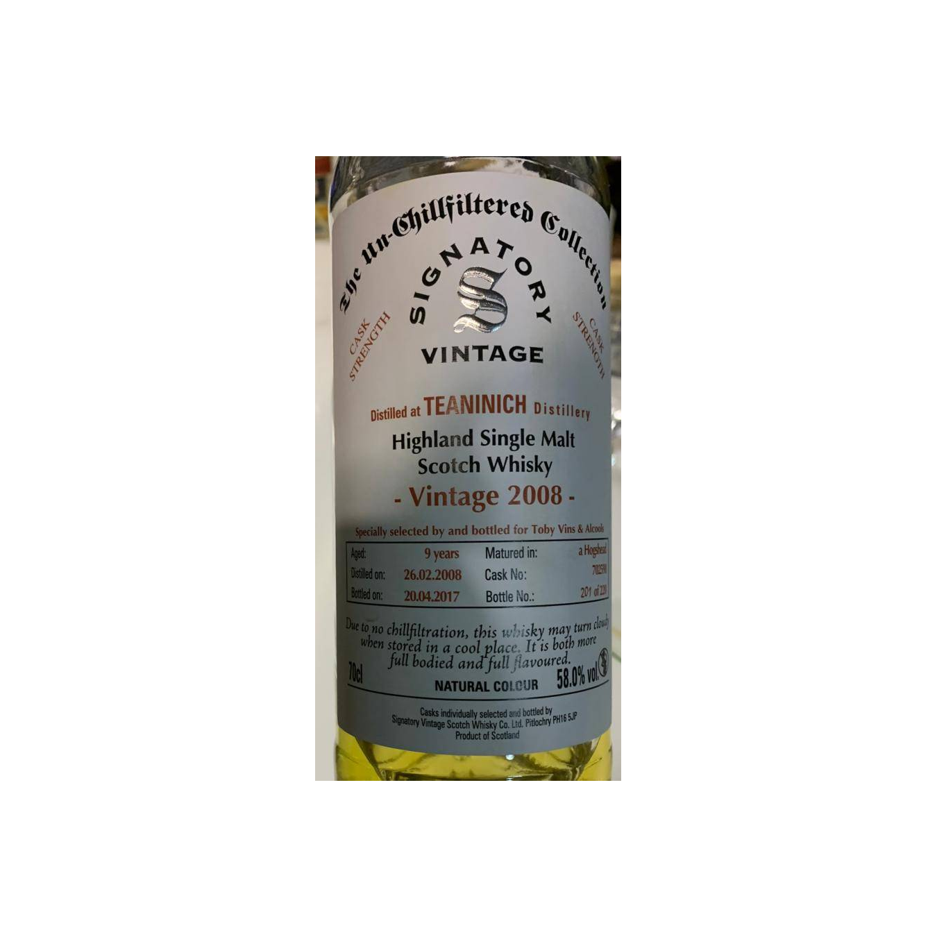 Teaninich 2008 9 Years Single Malt Whisky