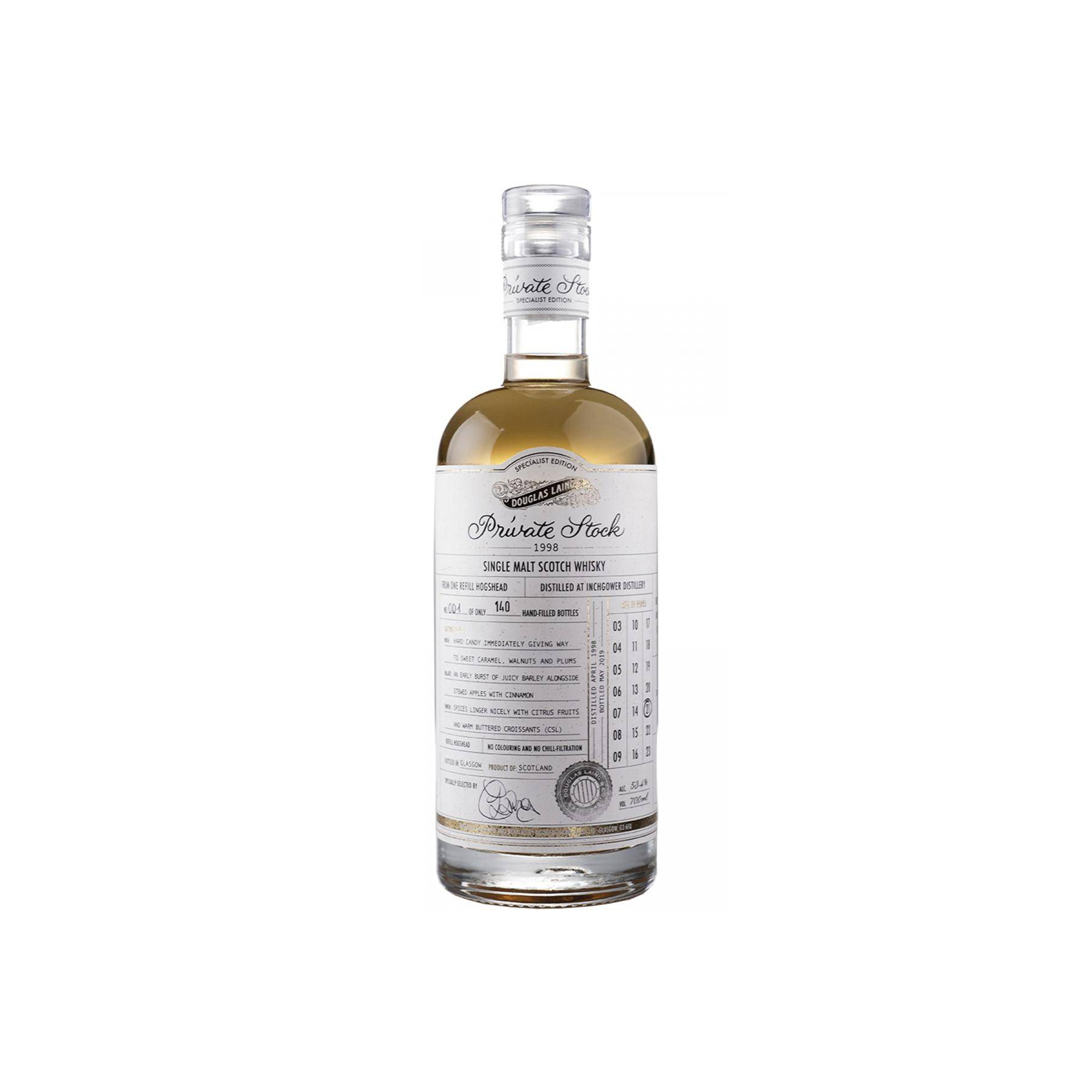Inchgower 1998 21 Years Single Malt Whisky