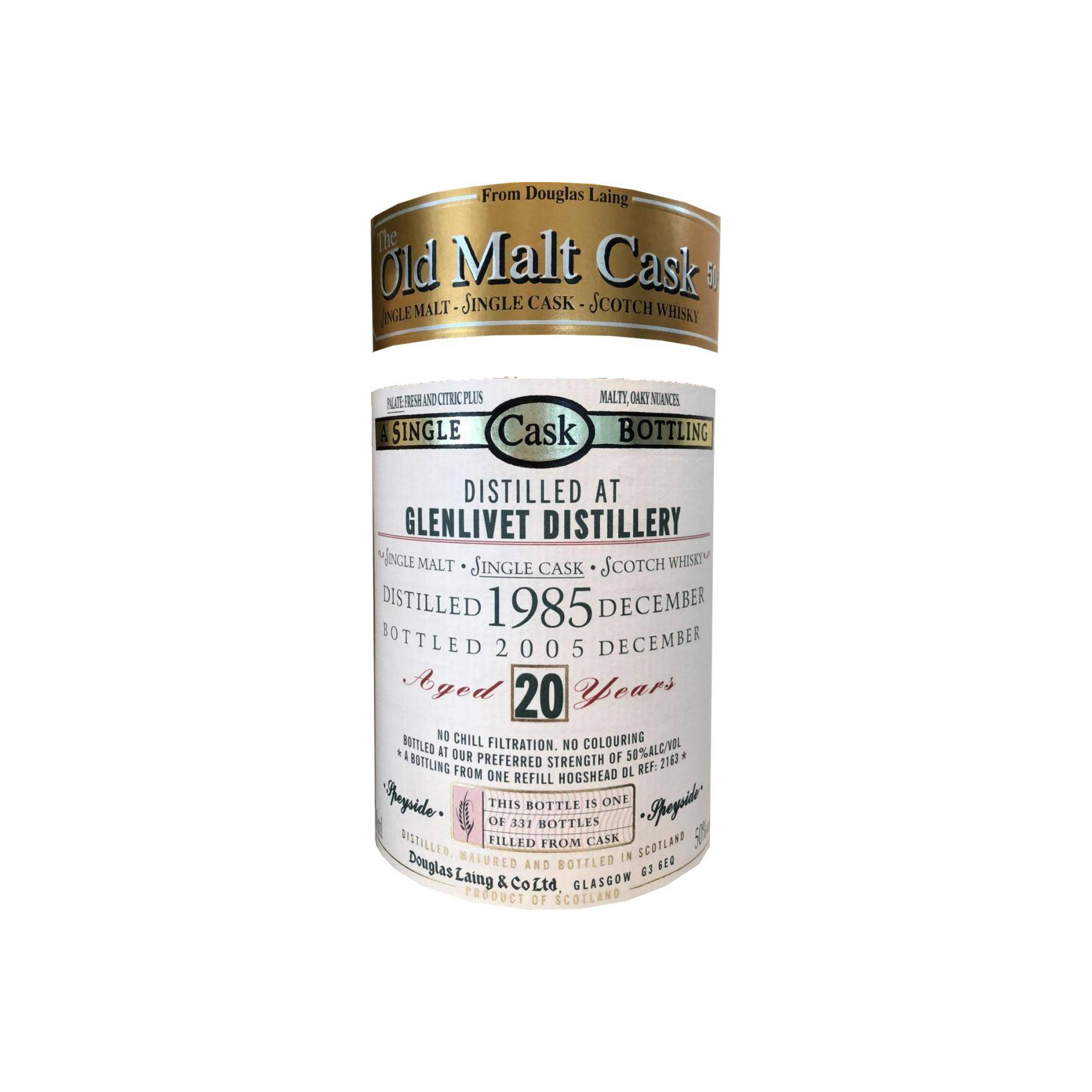 The Glenlivet Old Malt Cask 1985 20 Years Single Malt Whisky 3