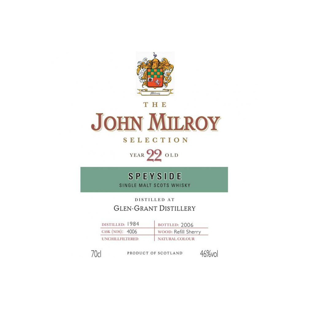 Glen Grant 1984 22 Years Single Malt Whisky 2