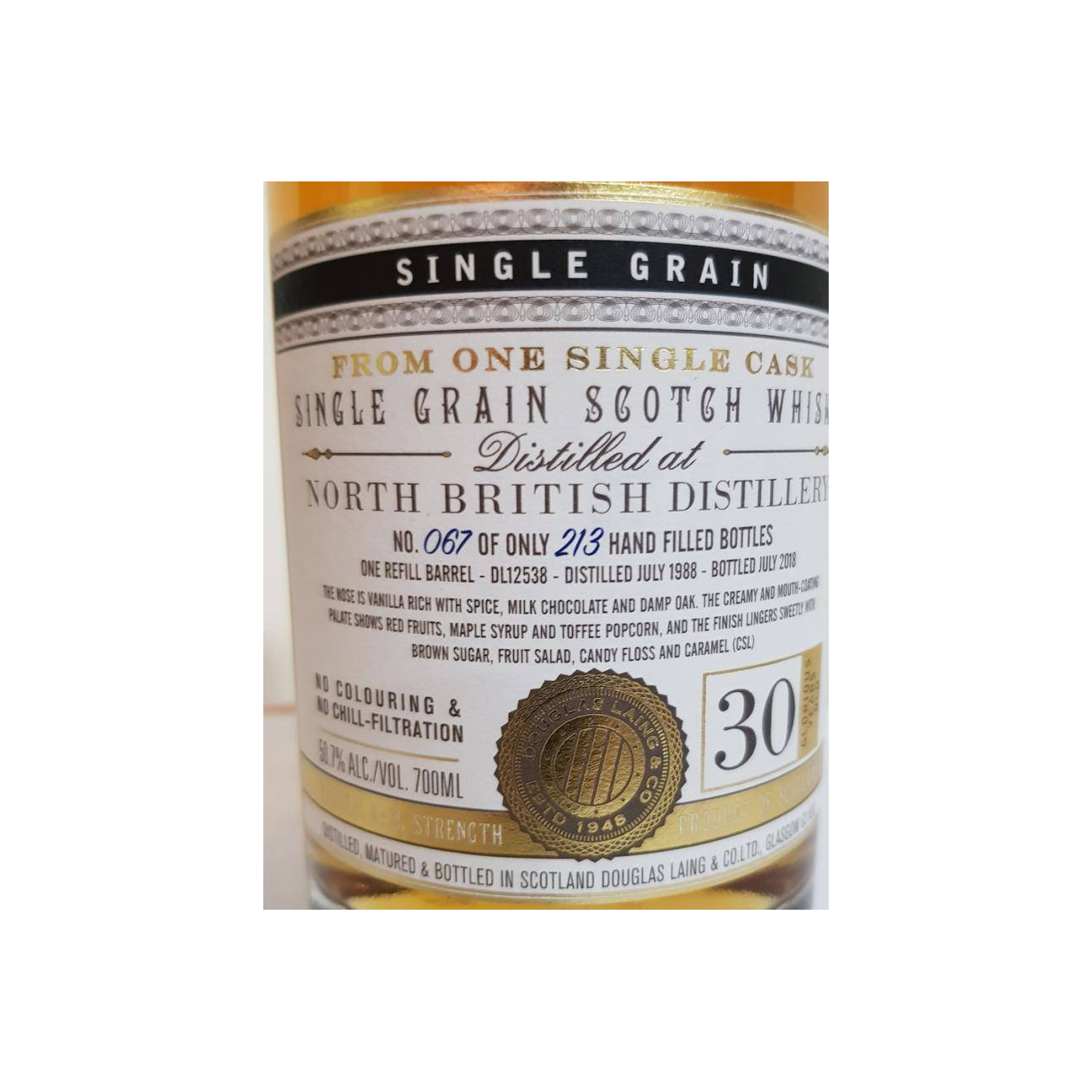 North British 1988 30 Years Single Grain Whisky 2