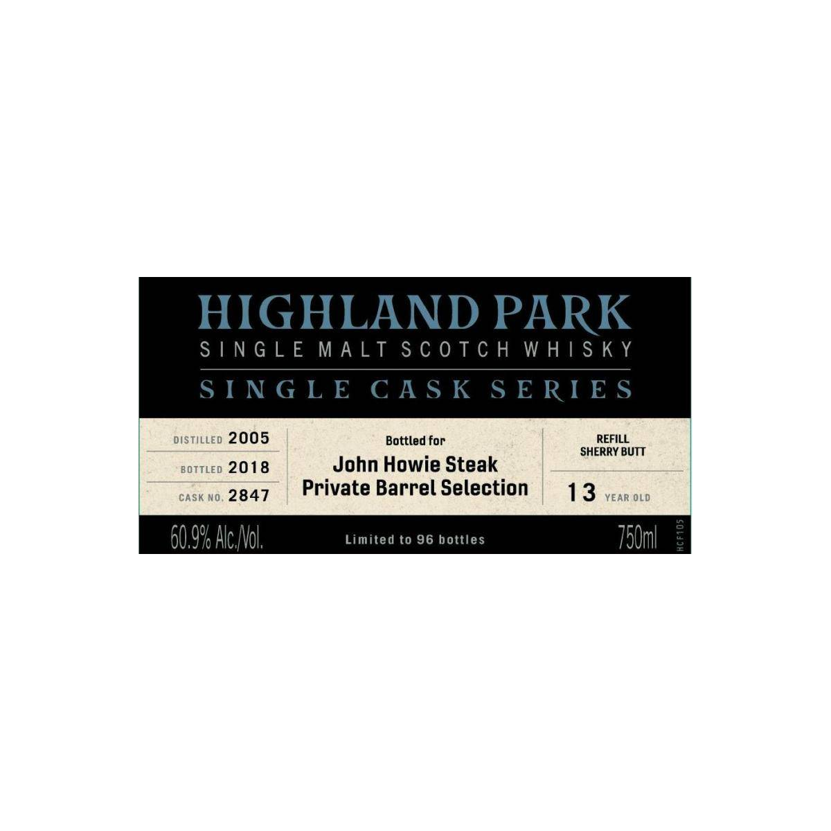 Highland Park Single Cask 2005 13 Years Single Malt Whisky