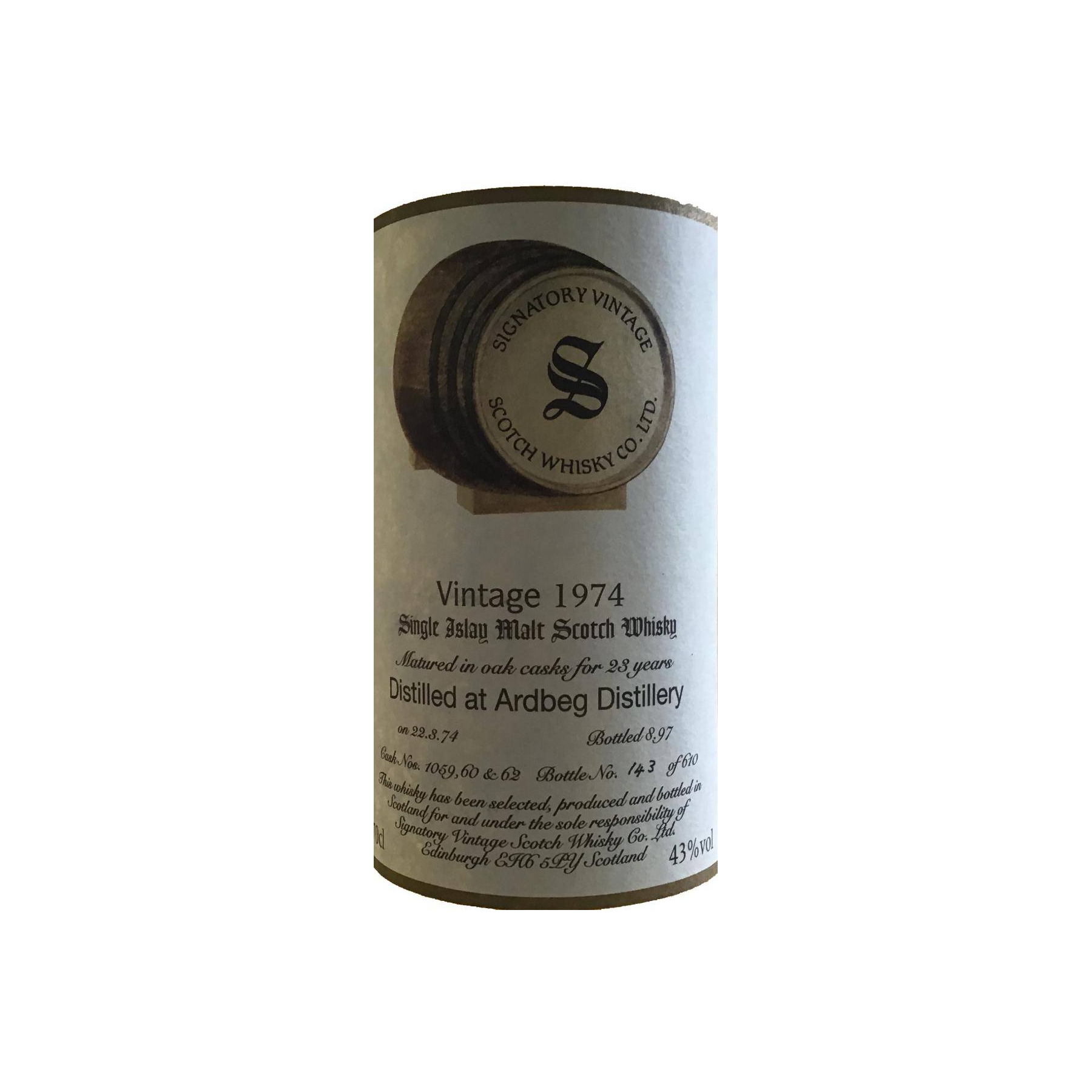 Ardbeg Vintage Collection 1974 23 Years Single Malt Whisky 3