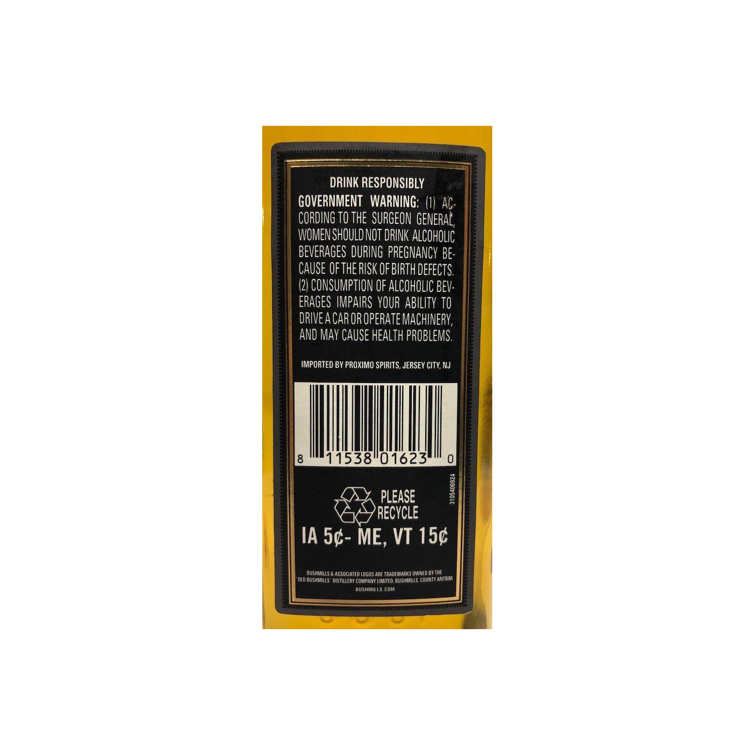Bushmills Blended Whisky 3