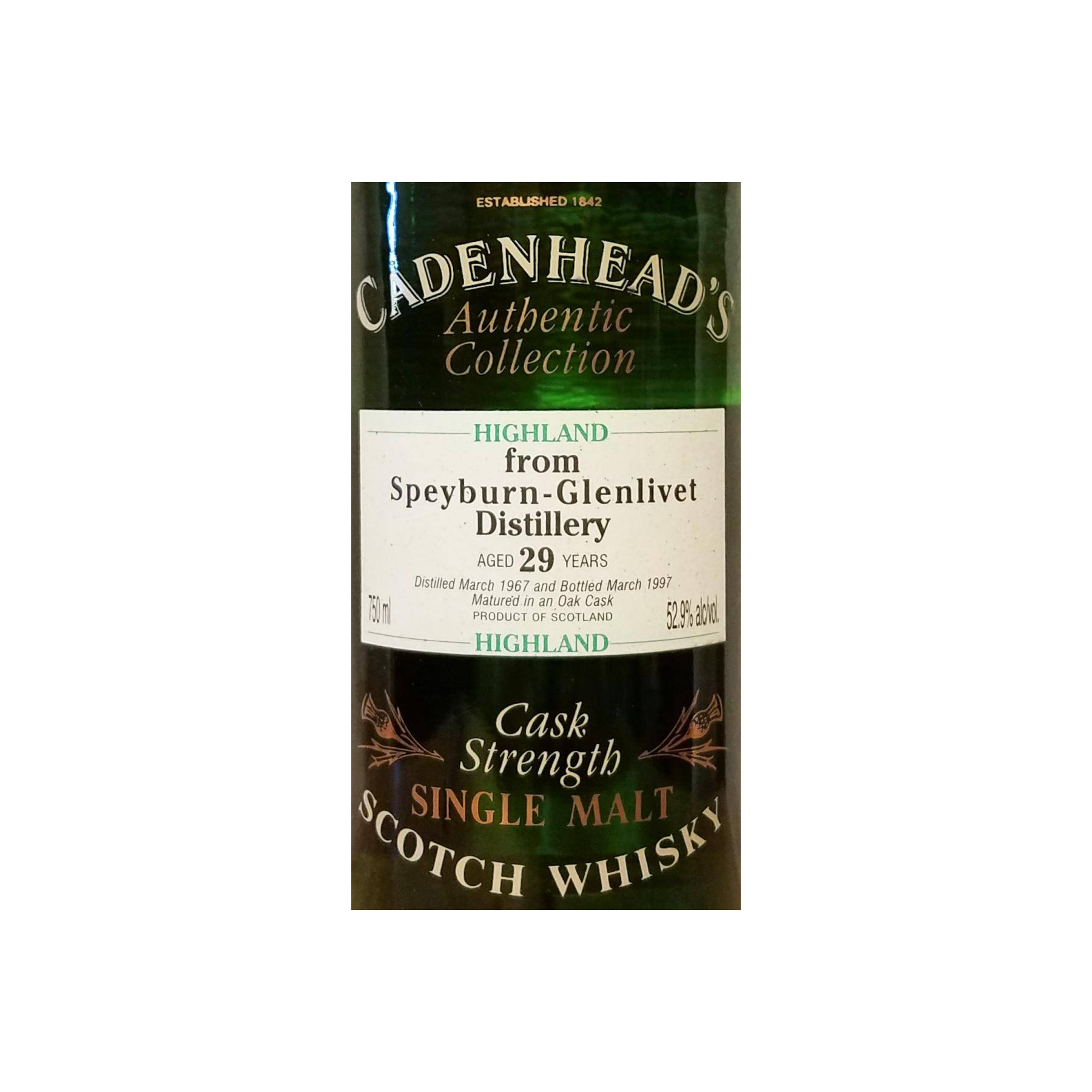 Spey Authentic Collection 1967 29 Years Single Malt Whisky 3