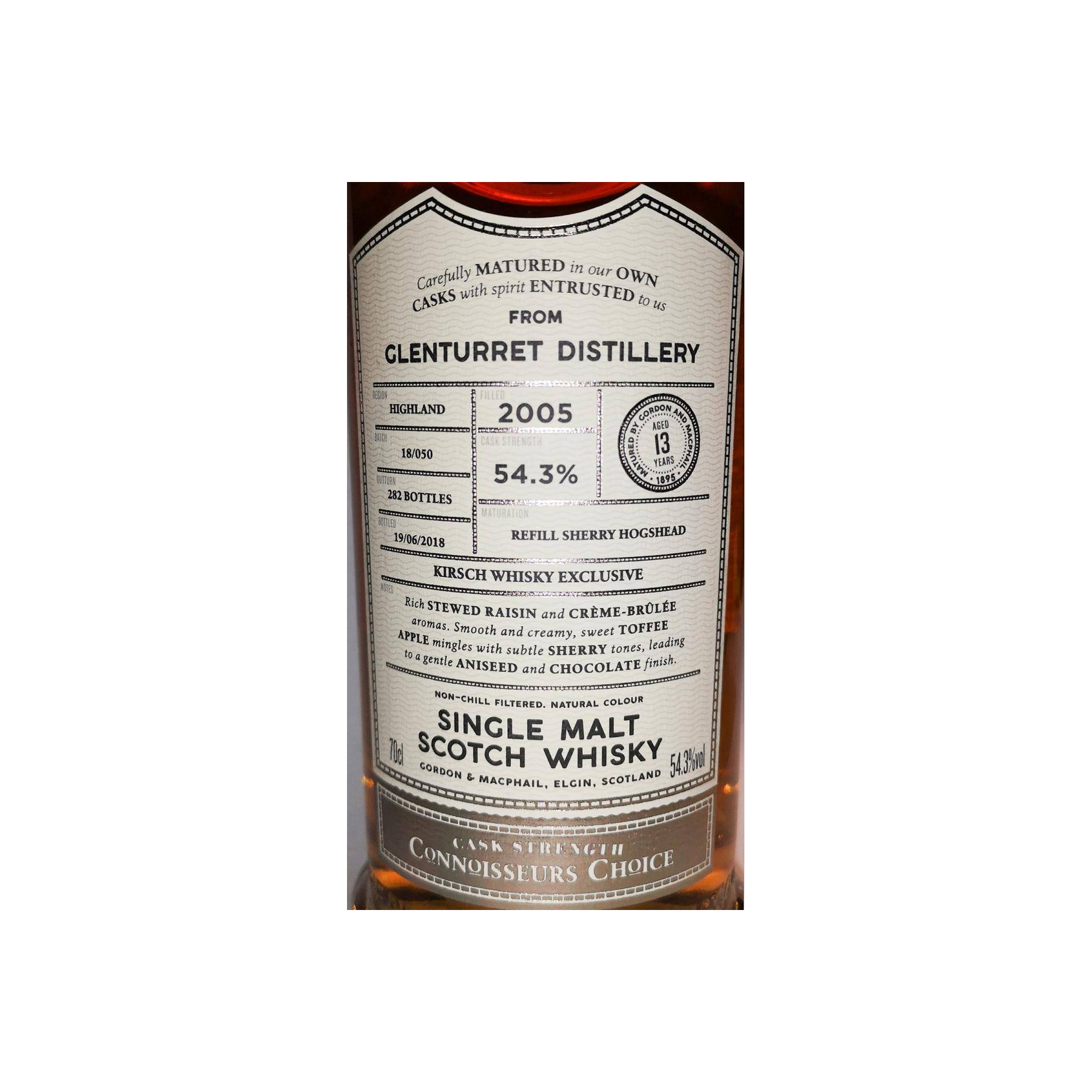 The Glenturret Connoisseurs Choice - Cask Strength 2005 13 Years Single Malt Whisky 2