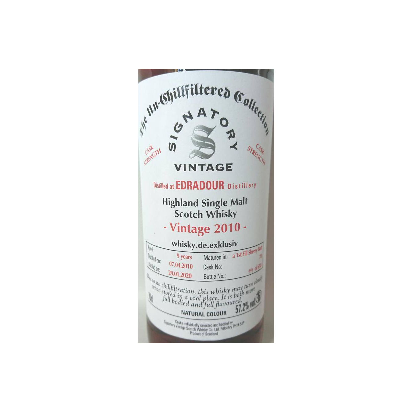 Edradour 2010 9 Years Single Malt Whisky
