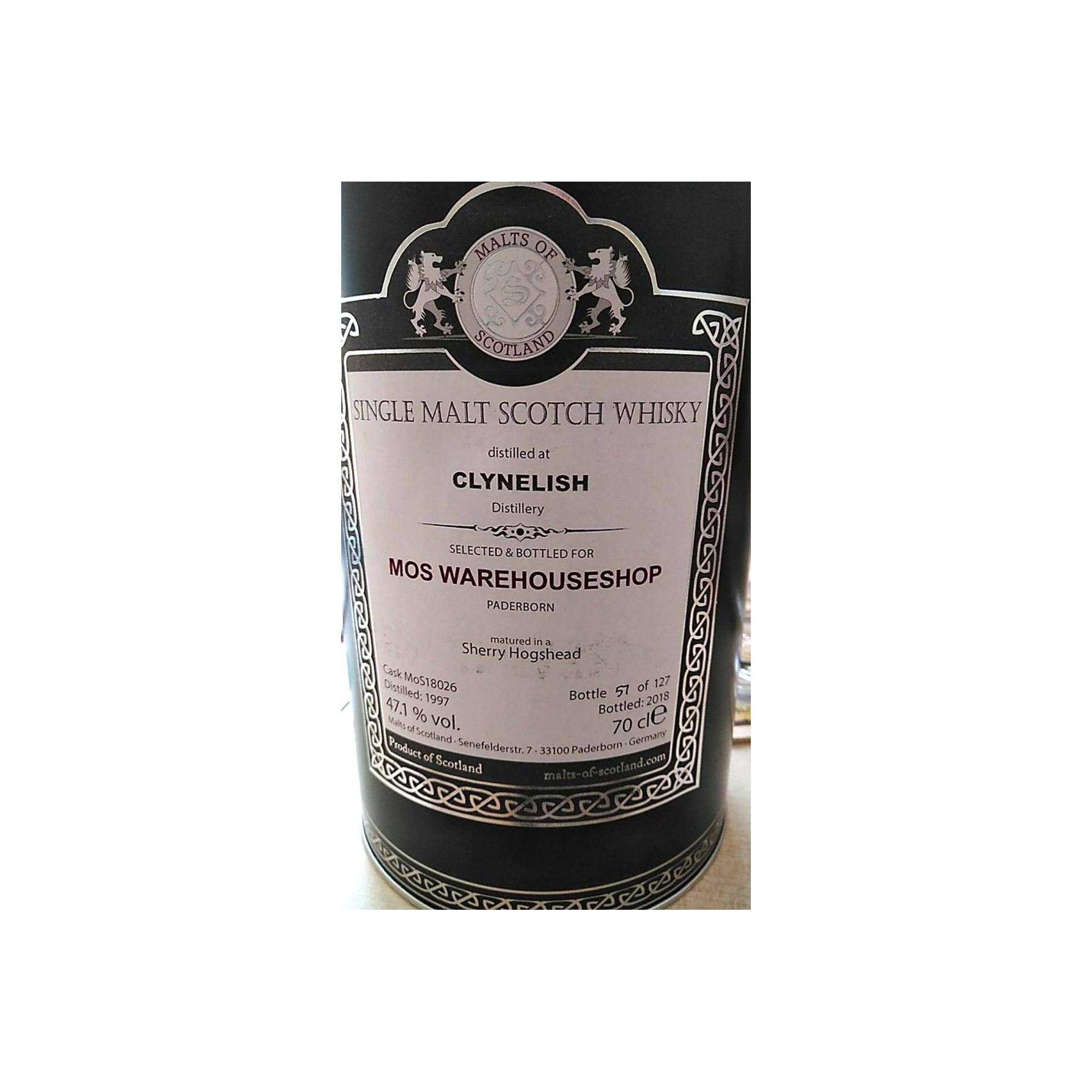 Clynelish 1997 21 Years Single Malt Whisky