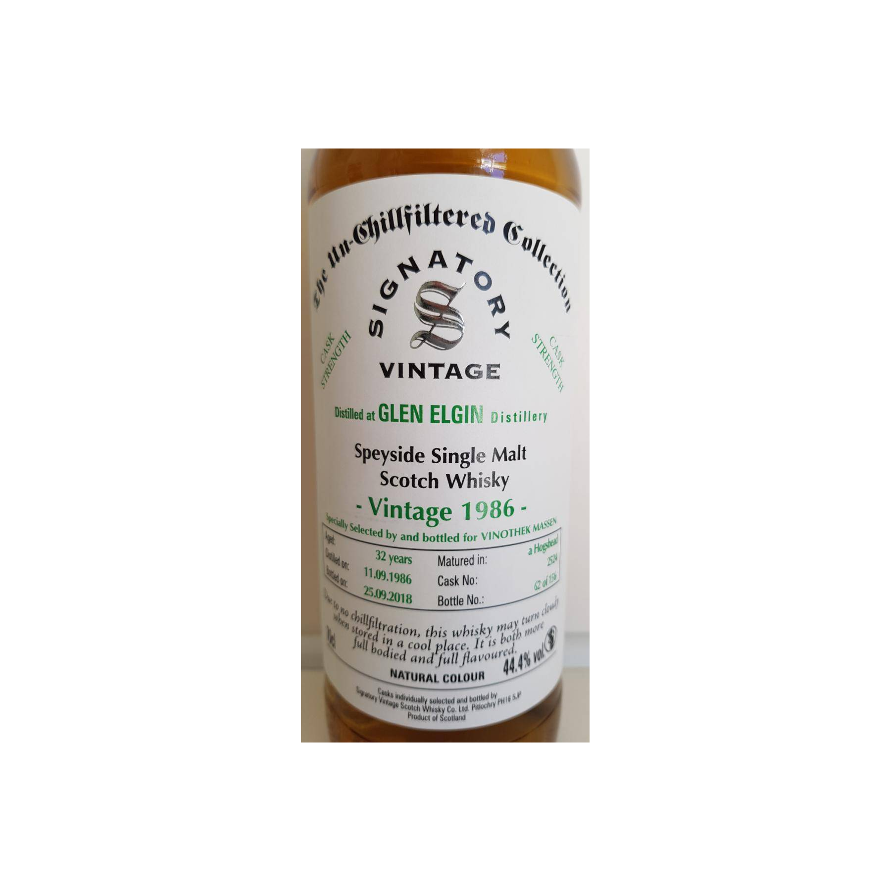 Glen Elgin 1986 32 Years Single Malt Whisky 2