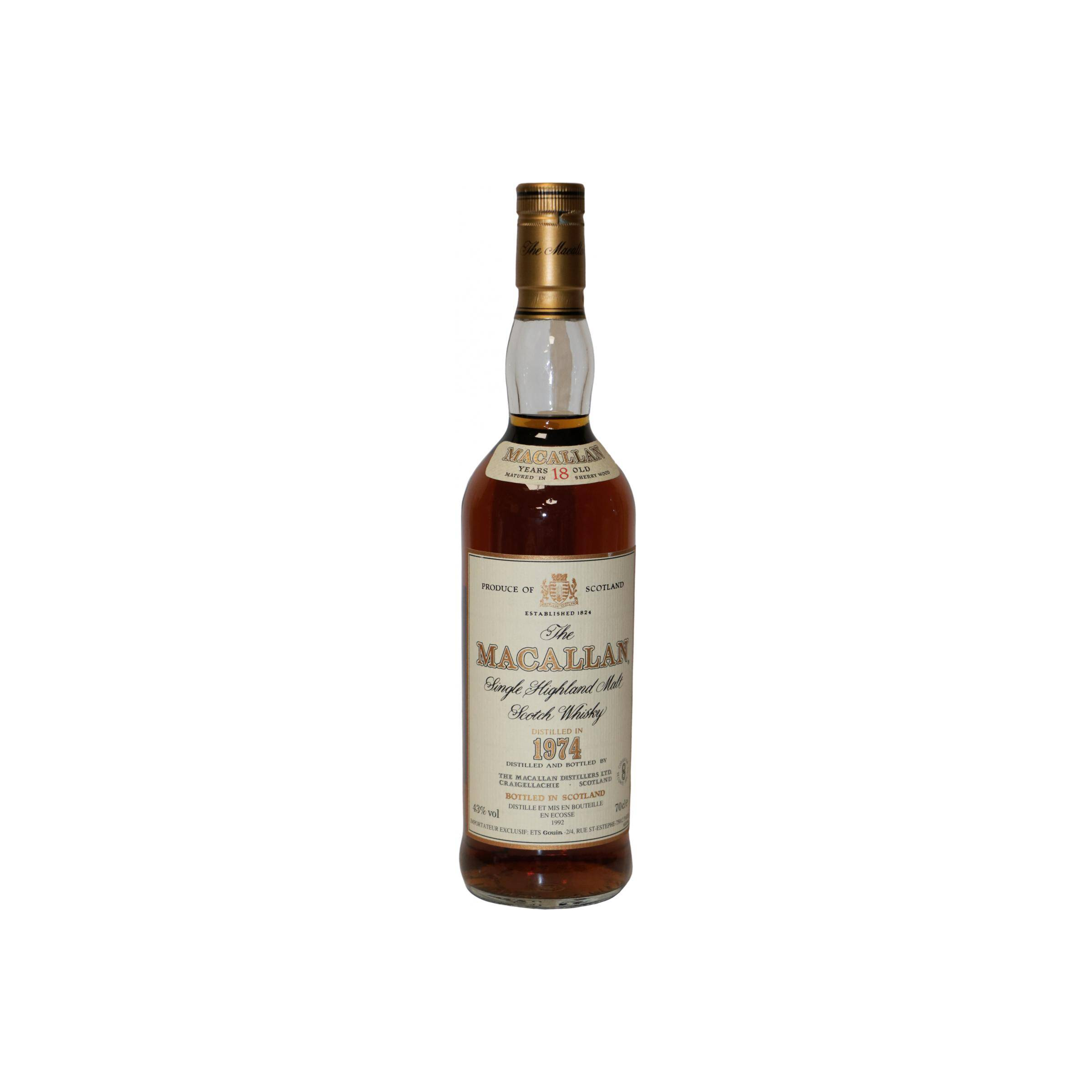 The Macallan 1974 18 Years Single Malt Whisky