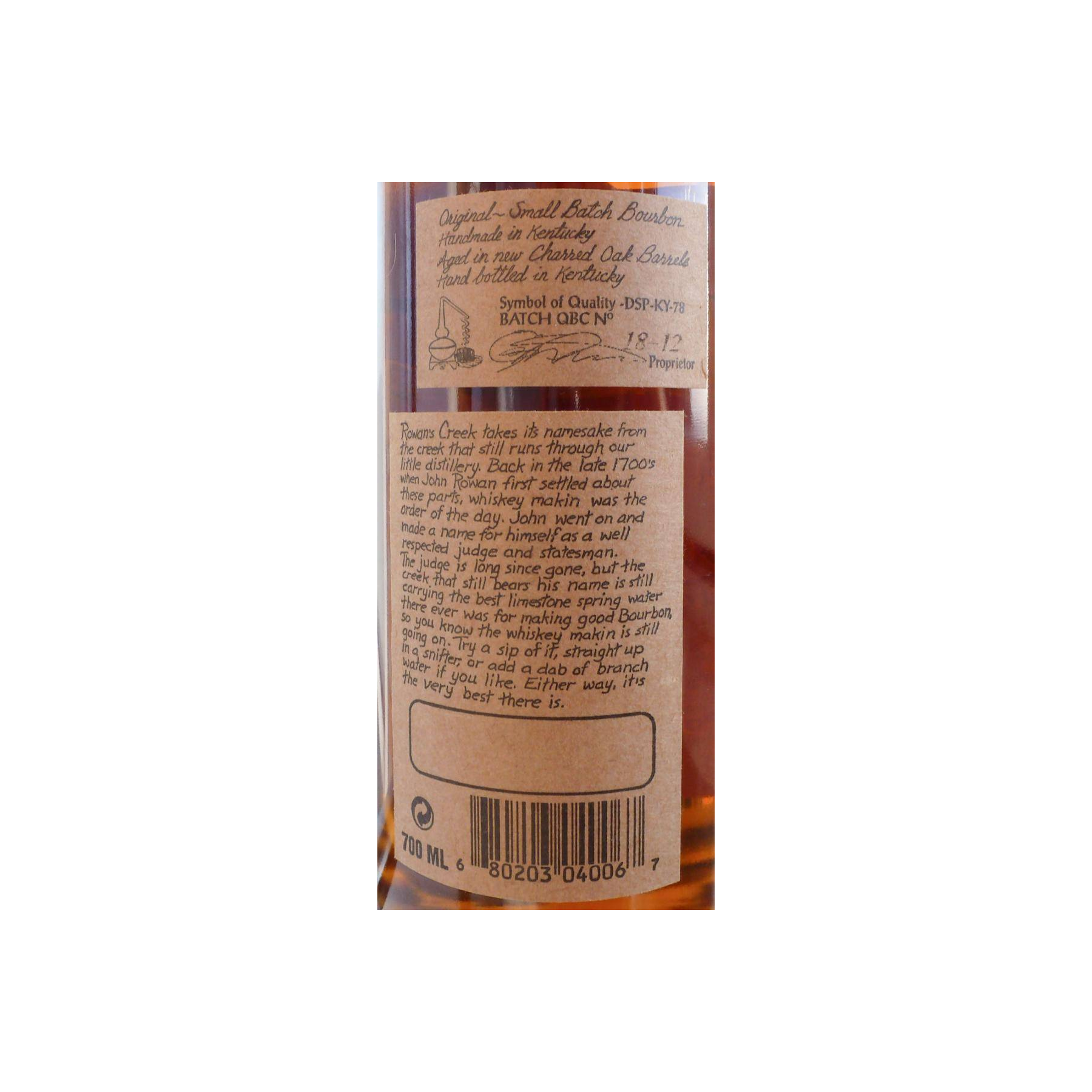 Rowan's Creek Straight Kentucky Bourbon 2