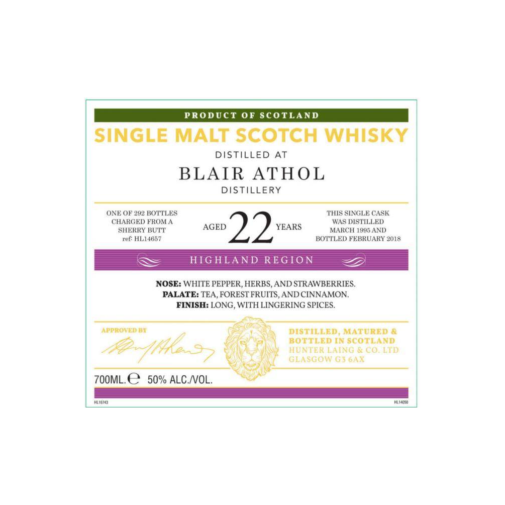 Blair Athol Old Malt Cask 1995 22 Years Single Malt Whisky
