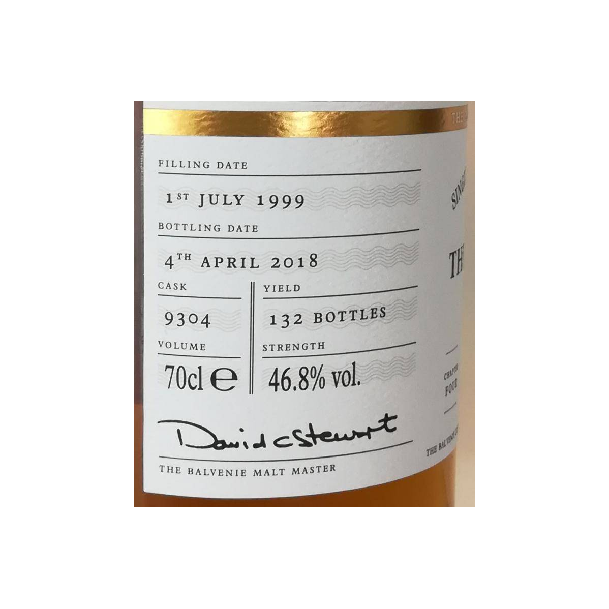 The Balvenie 1999 18 Years Single Malt Whisky 3