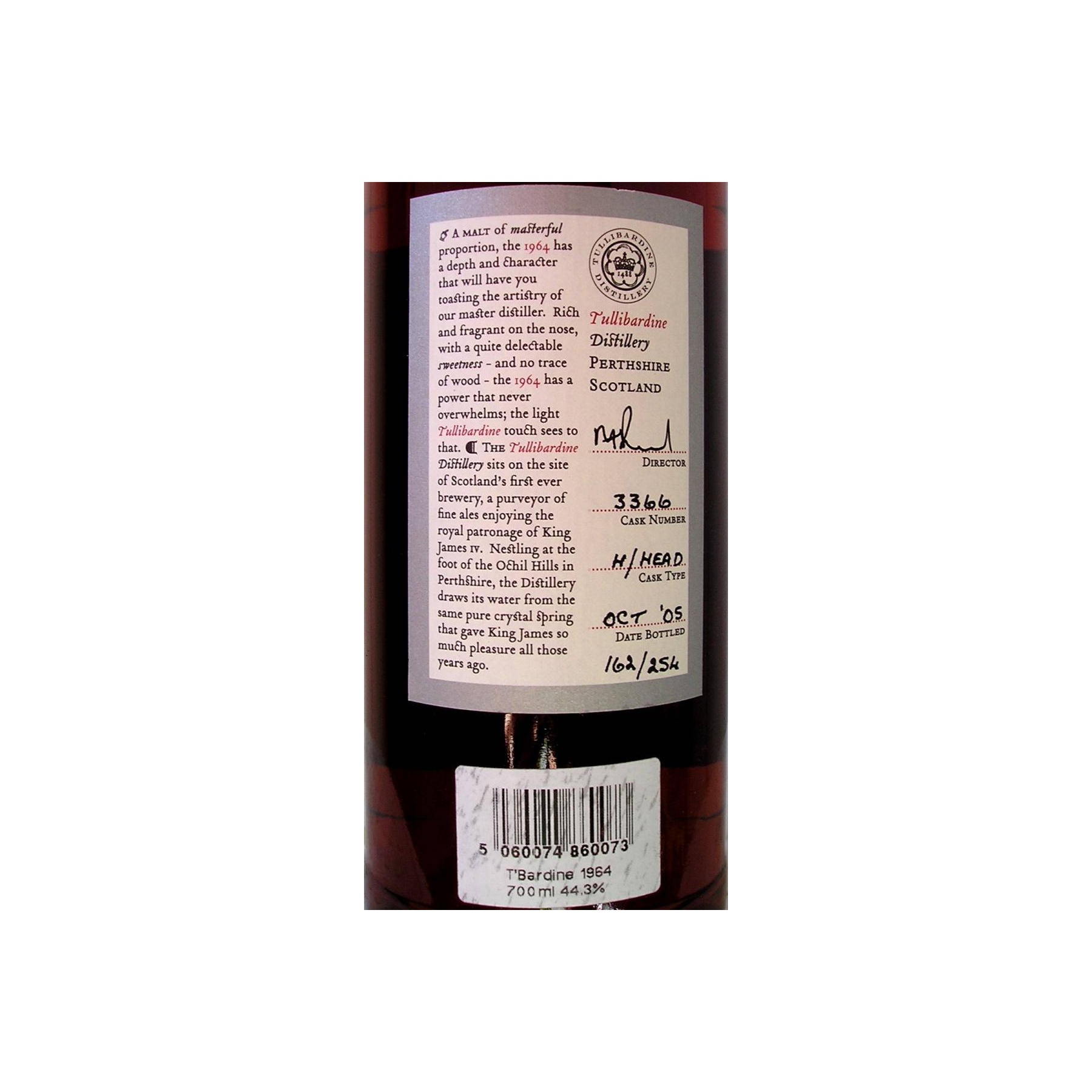 Tullibardine 1964 41 Years Single Malt Whisky 3