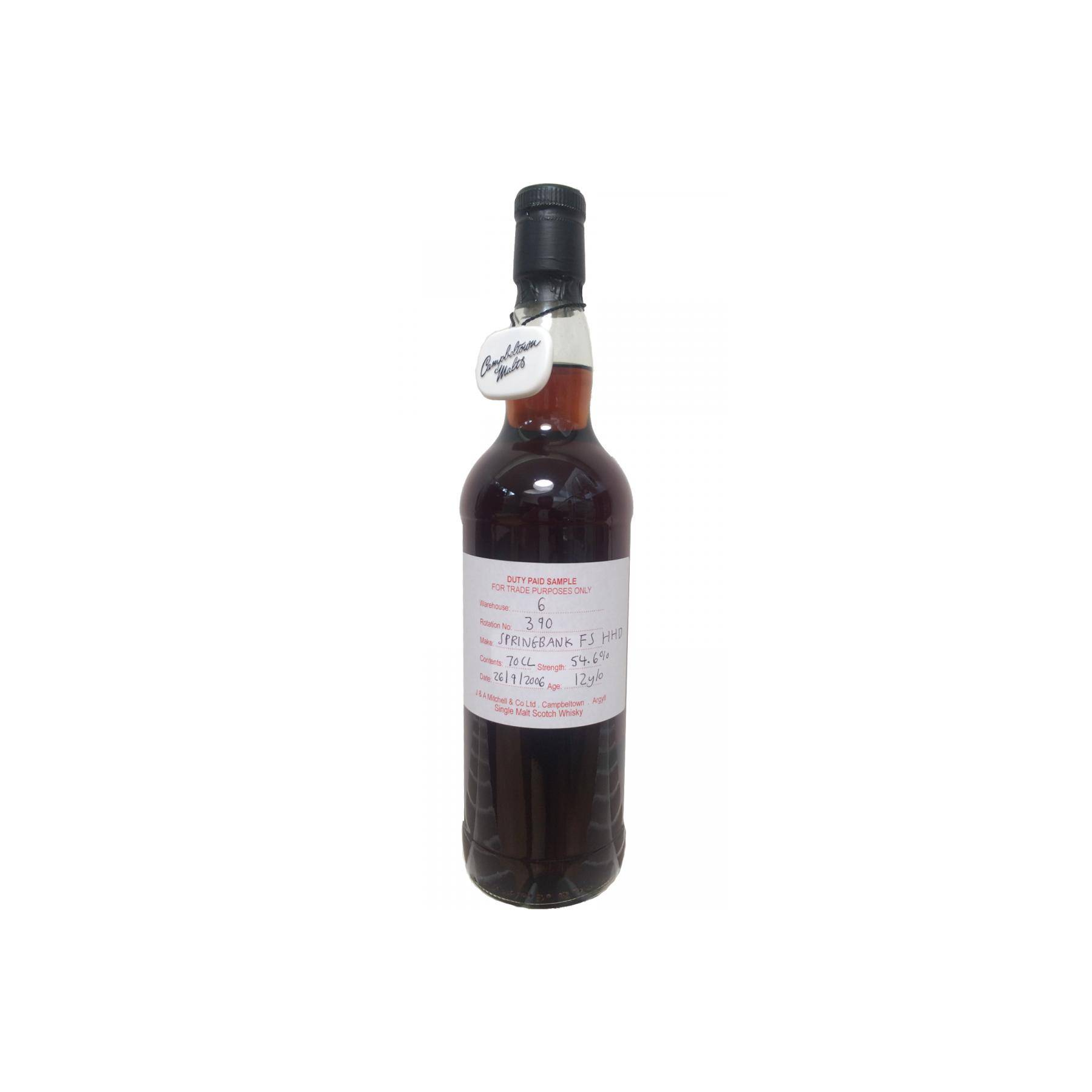 Springbank Duty Paid Sample - For Trade Purposes Only 2006 12 Years Single Malt Whisky