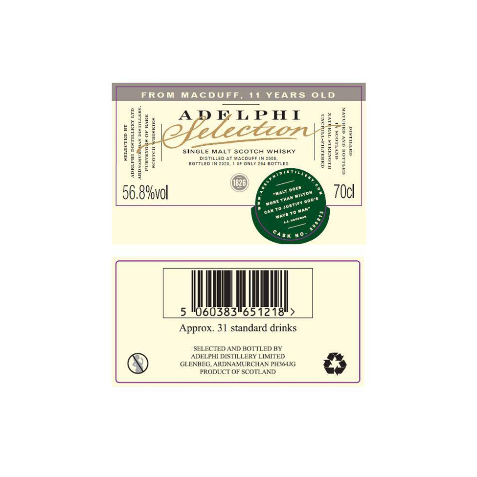 Macduff Limited Edition 2008 11 Years Single Malt Whisky 3