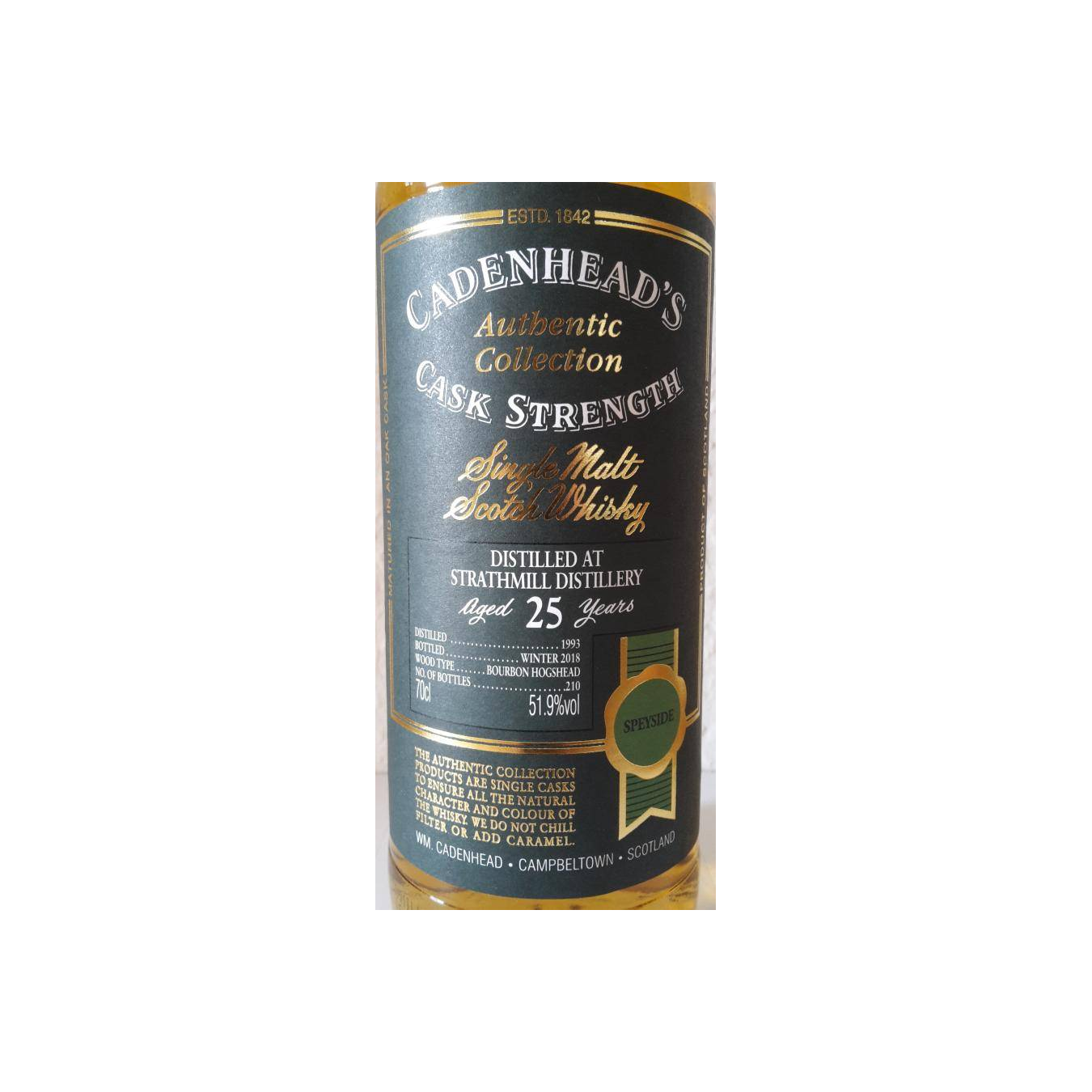 Strathmill Authentic Collection 1993 25 Years Single Malt Whisky 2