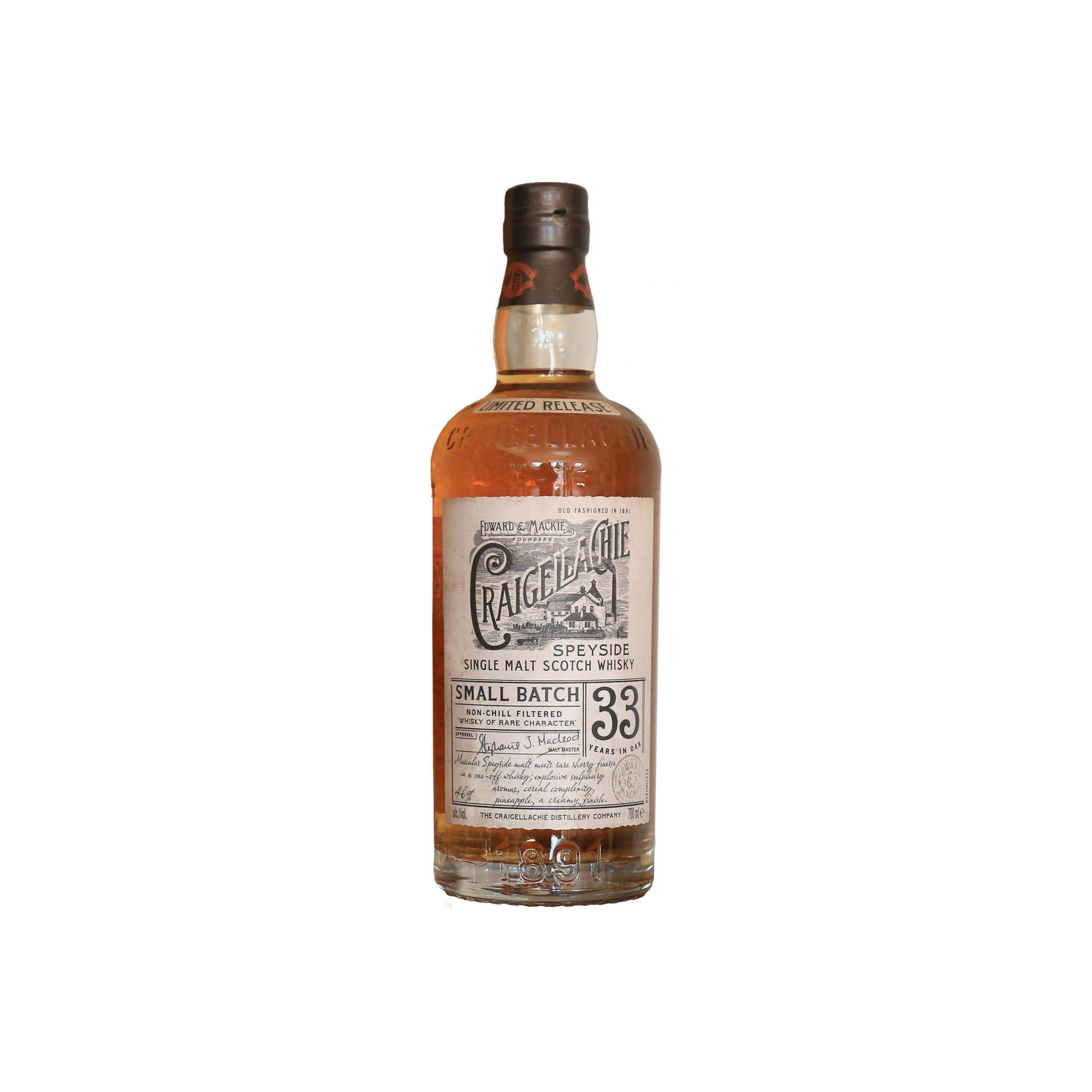 Craigellachie Small Batch 33 Years Single Malt Whisky