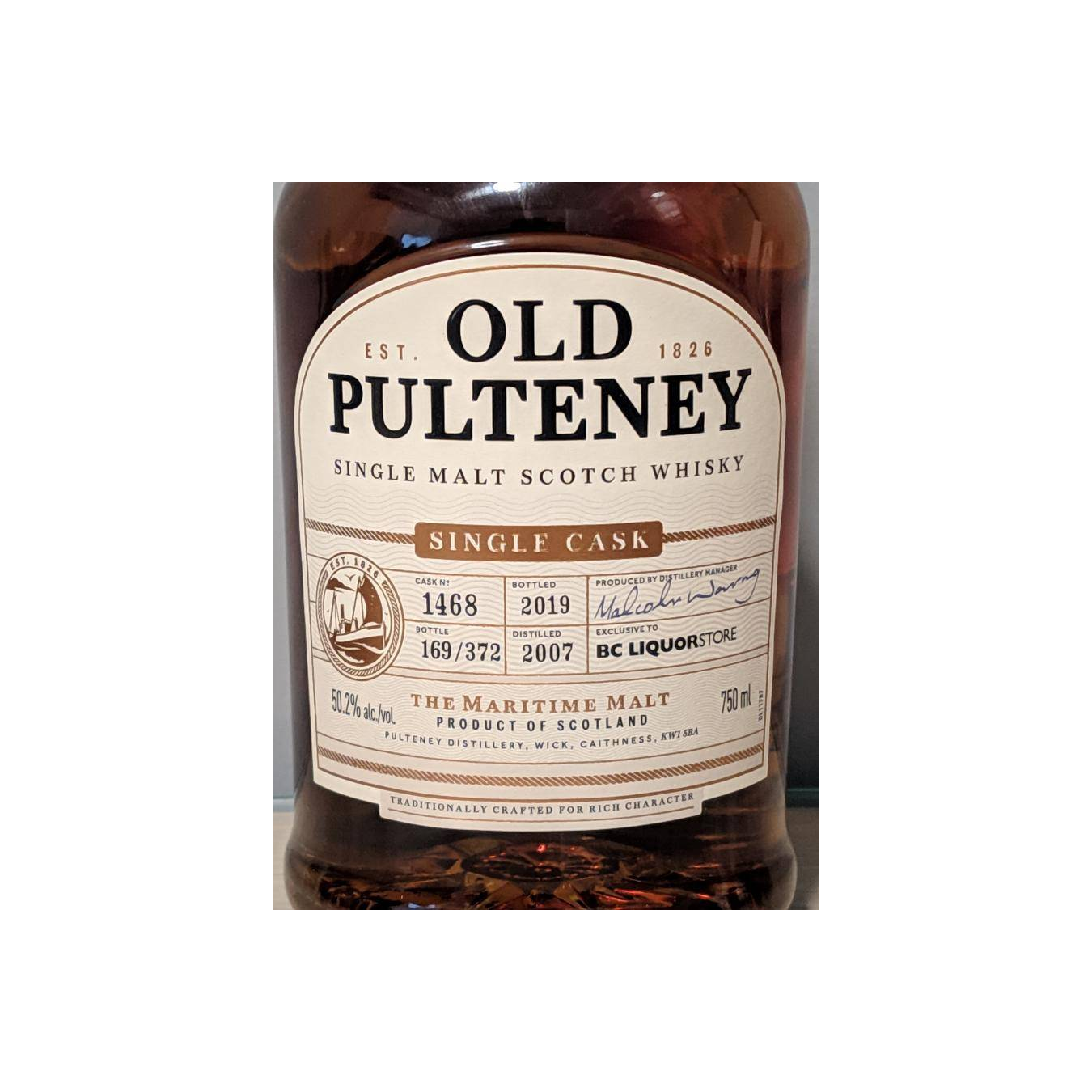 Old Pulteney Single Cask 2007 11 Years Single Malt Whisky 3