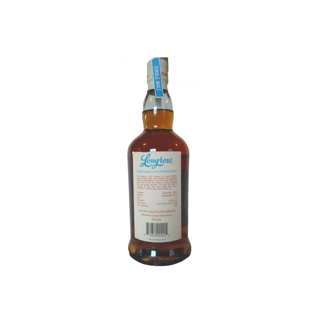Longrow Single Cask 2007 11 Years Single Malt Whisky 2