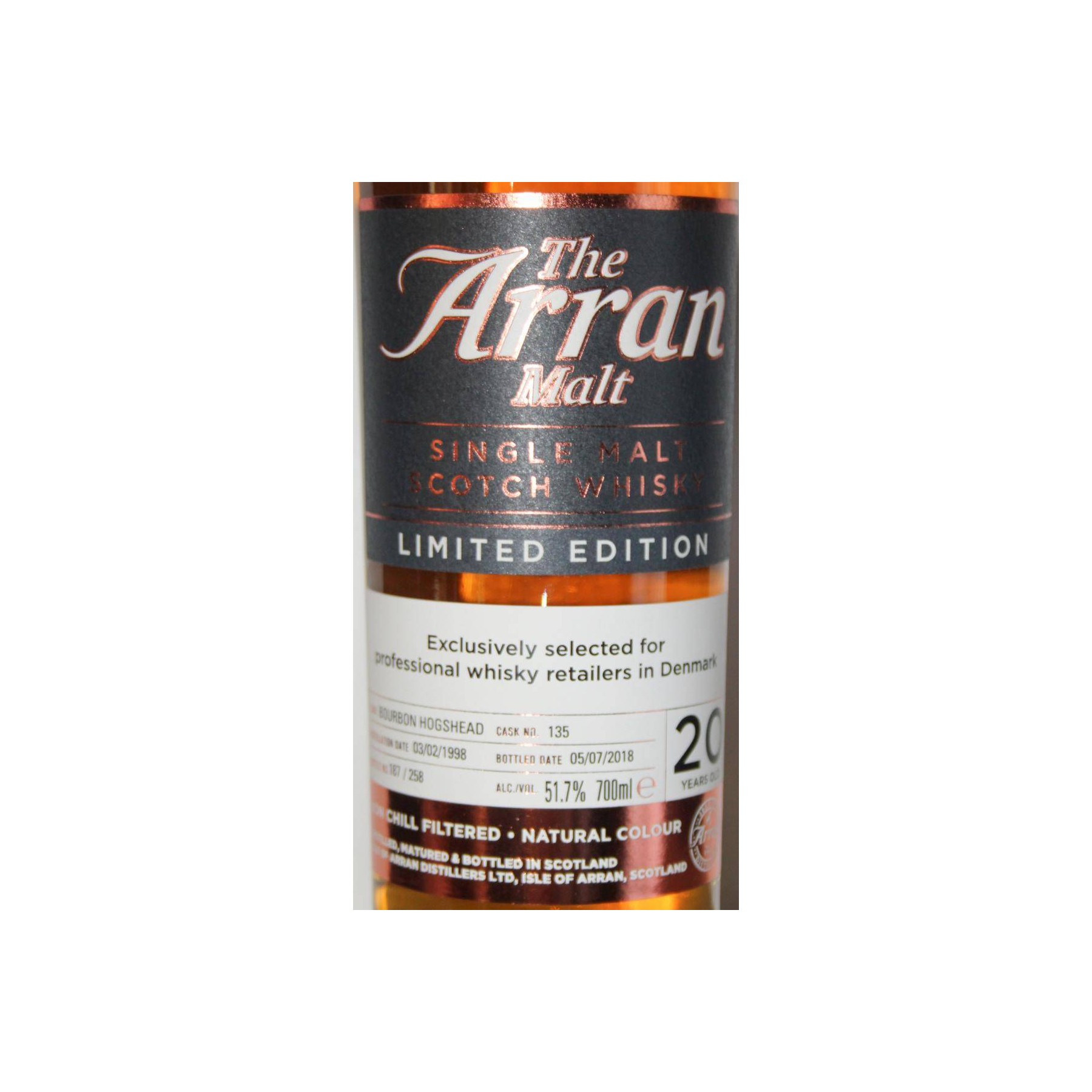 Arran Limited Edition 1998 20 Years Single Malt Whisky 2