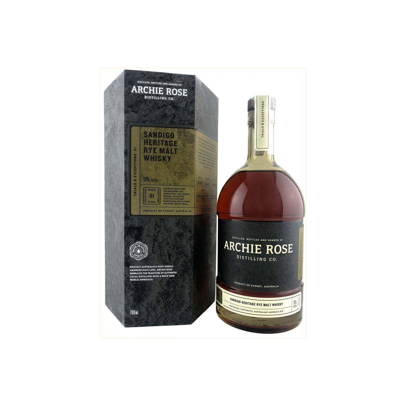 Archie Rose Sandigo Heritage Rye Malt Whisky 2