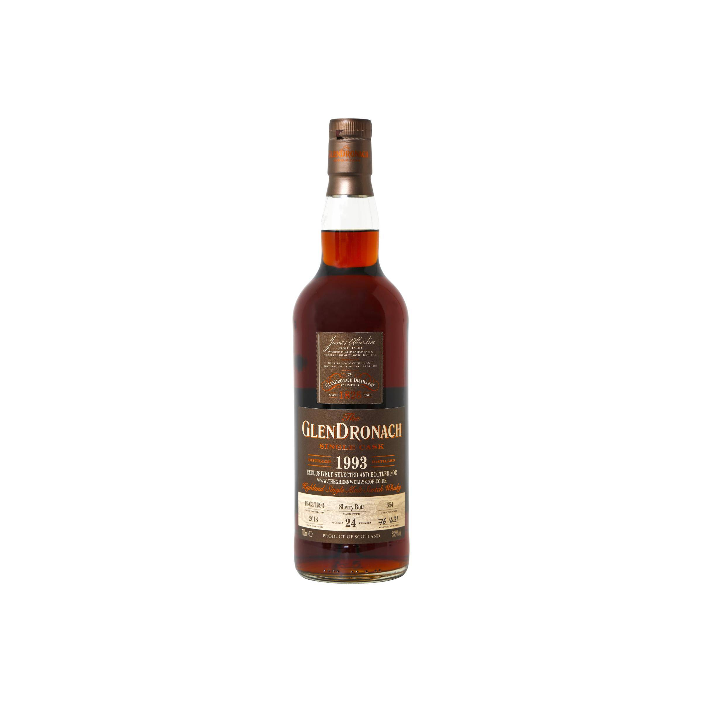 GlenDronach Single Cask 1993 24 Years Single Malt Whisky 2