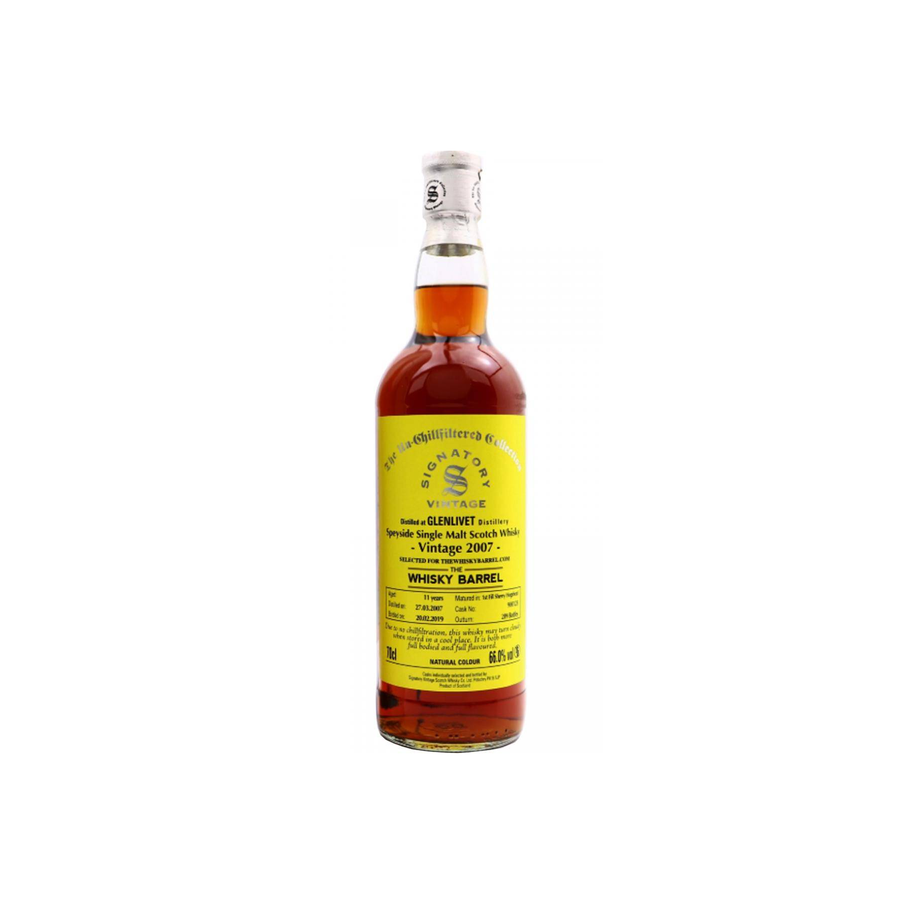 The Glenlivet The Un-Chillfiltered Collection 2007 11 Years Single Malt Whisky