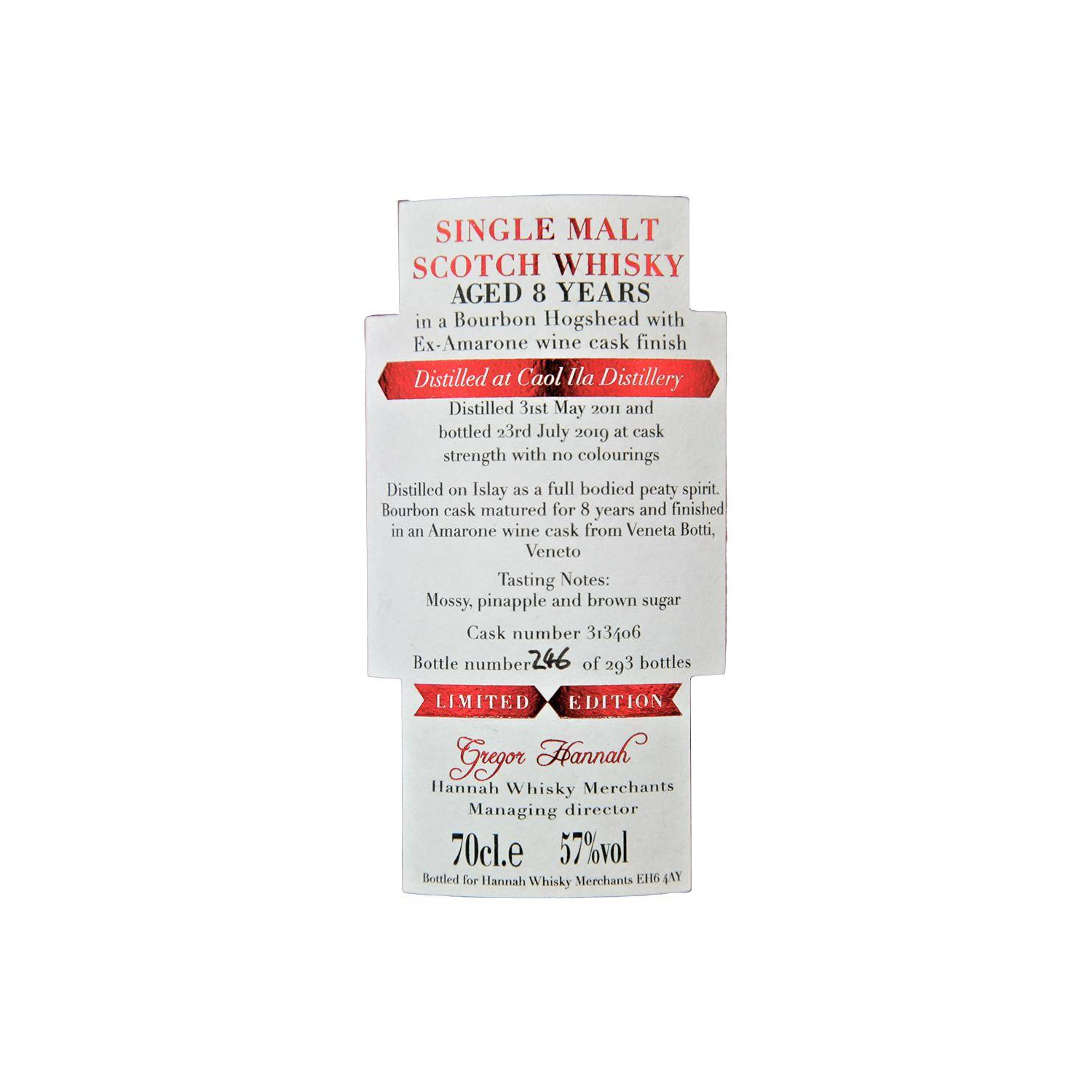 Caol Ila 2011 8 Years Single Malt Whisky 2