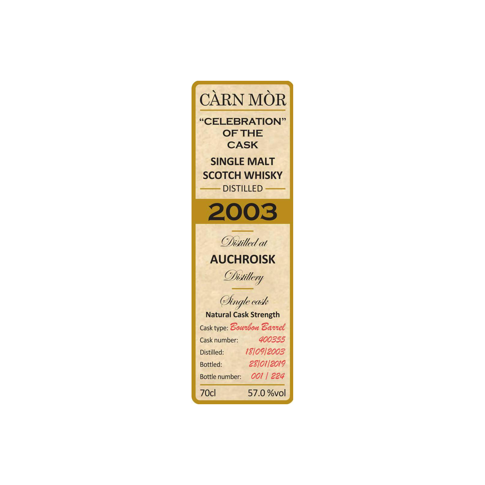 Auchroisk 2003 15 Years Single Malt Whisky 3