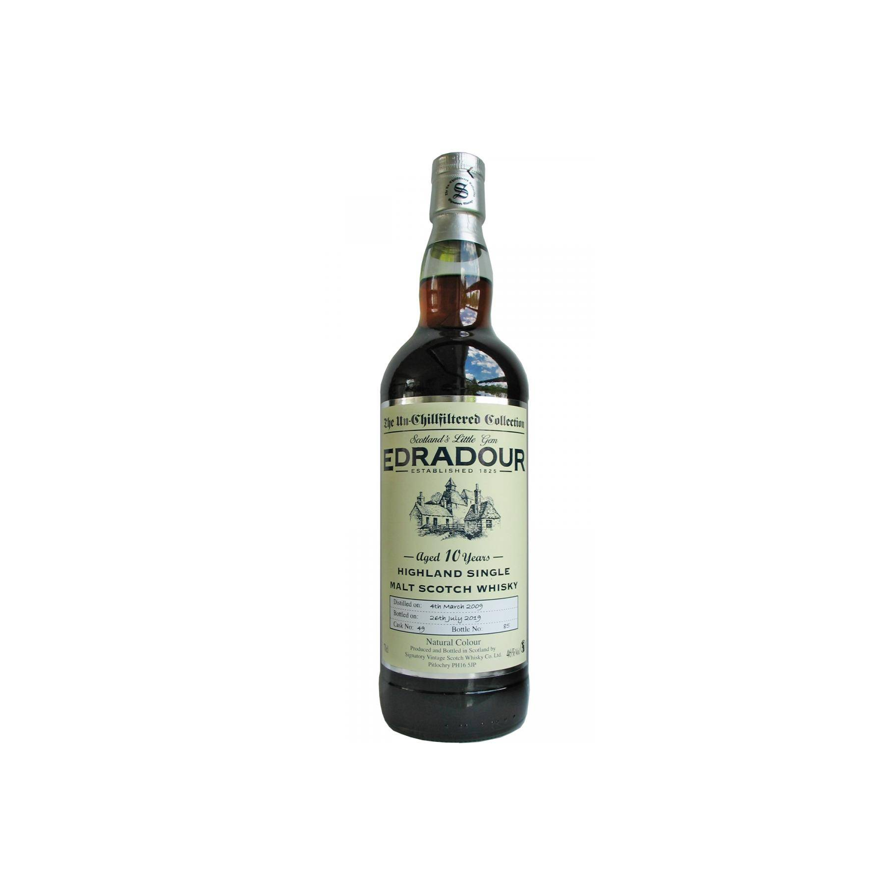 Edradour The Un-Chillfiltered Collection 2009 10 Years Single Malt Whisky