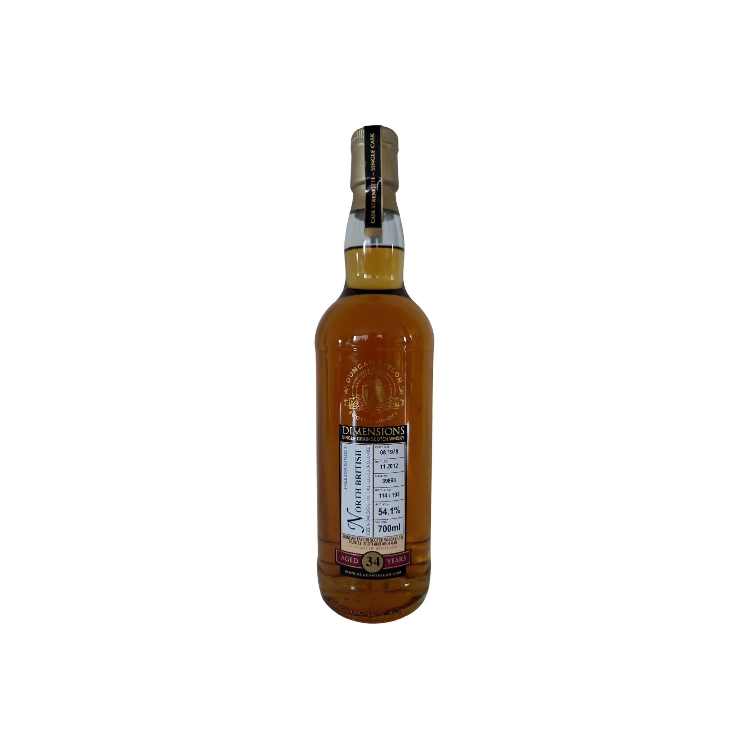 North British Dimensions 1978 34 Years Single Grain Whisky