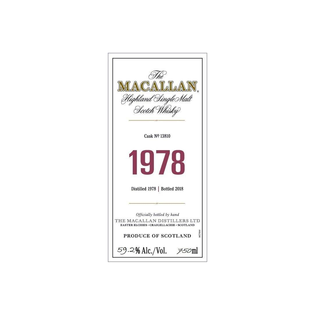 The Macallan 1978 39 Years Single Malt Whisky