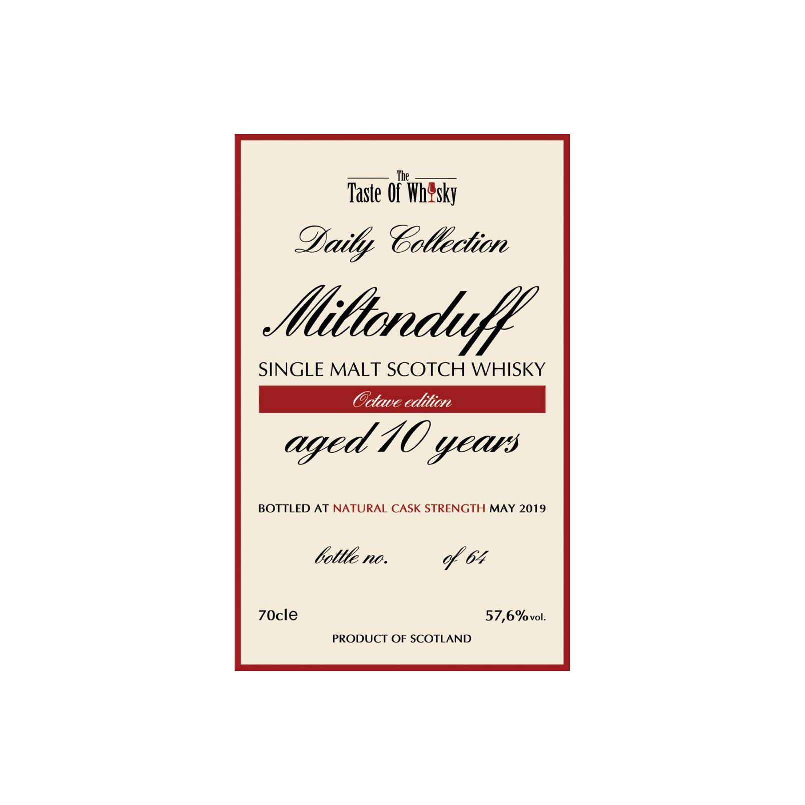 Miltonduff 2008 10 Years Single Malt Whisky 2