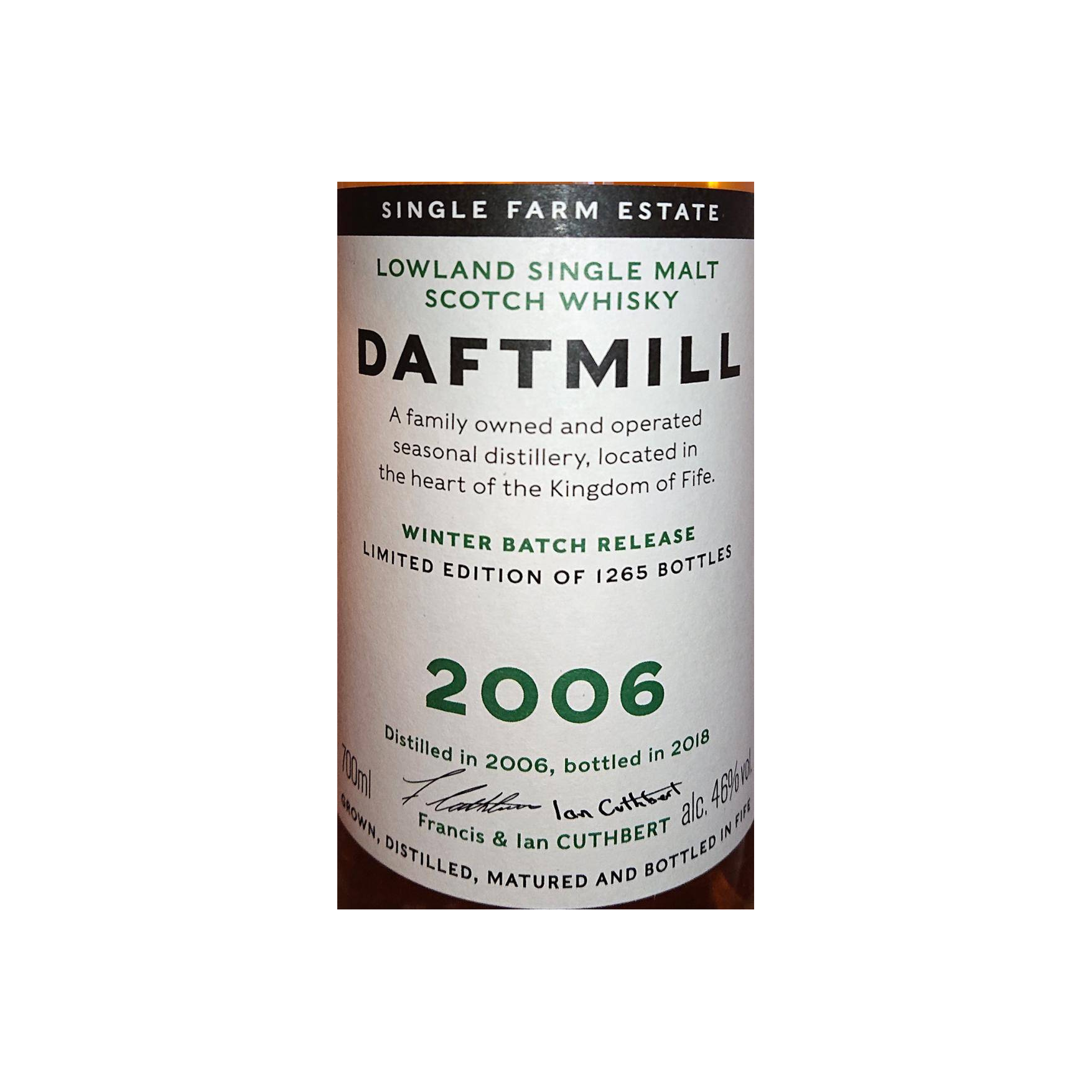 Daftmill 2006 11 Years Single Malt Whisky 2