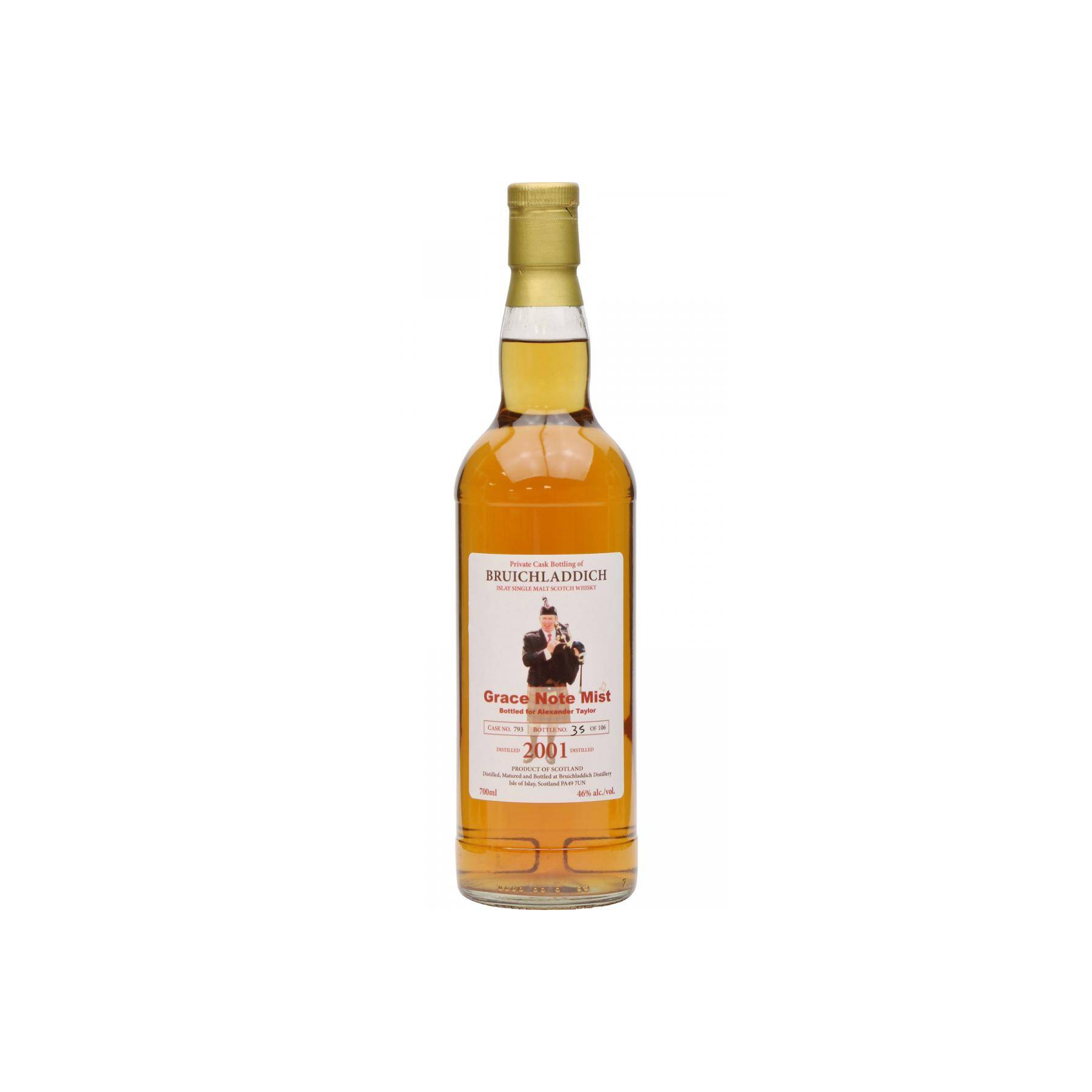 Bruichladdich 2001 8 Years Single Malt Whisky