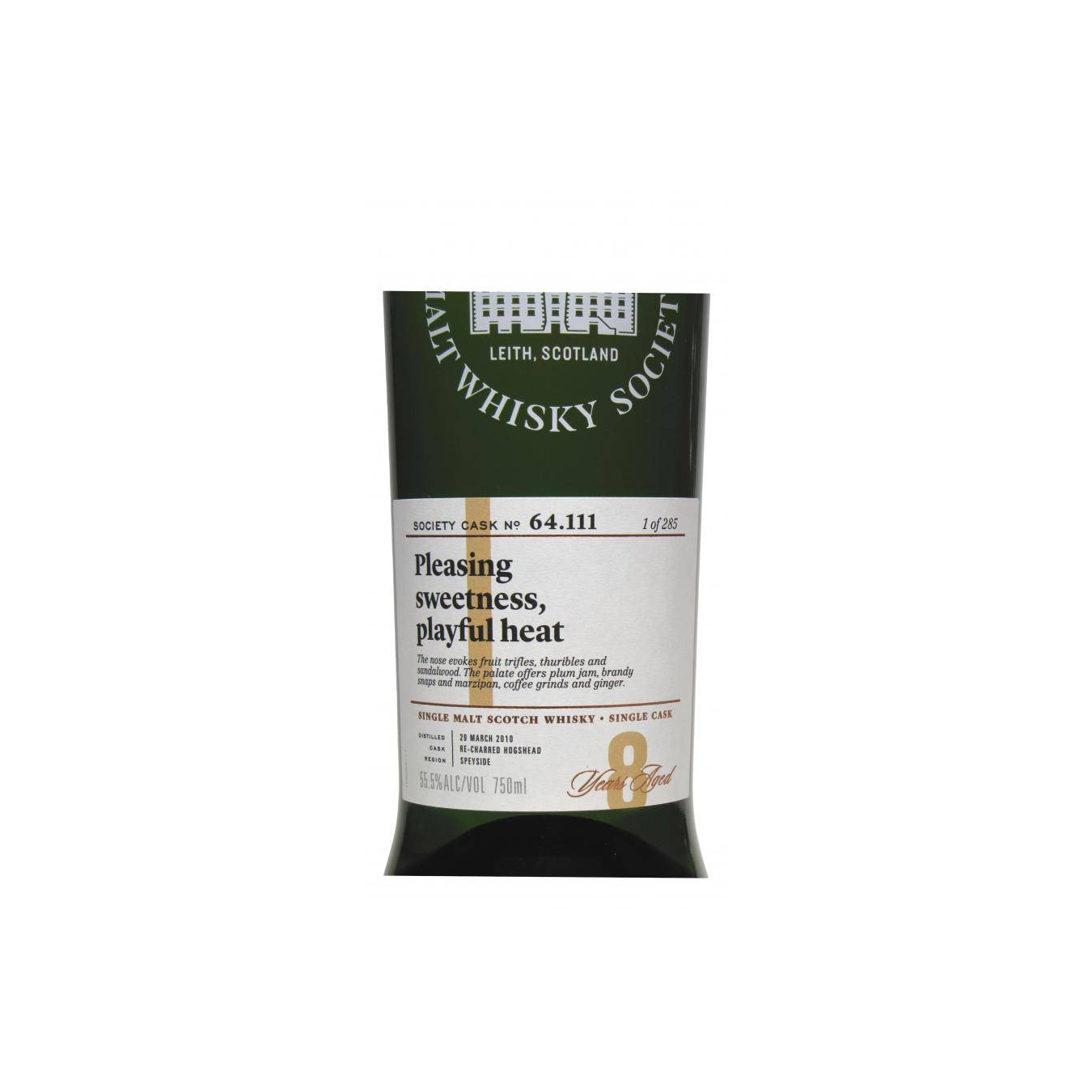 The Scotch Malt Whisky Society 2010 8 Years Single Malt Whisky 2