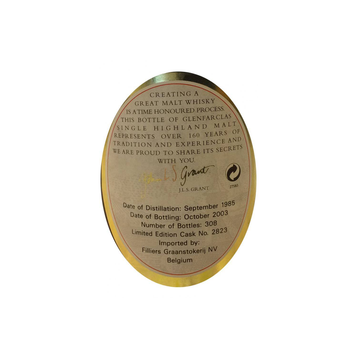 Glenfarclas 1985 18 Years Single Malt Whisky 3