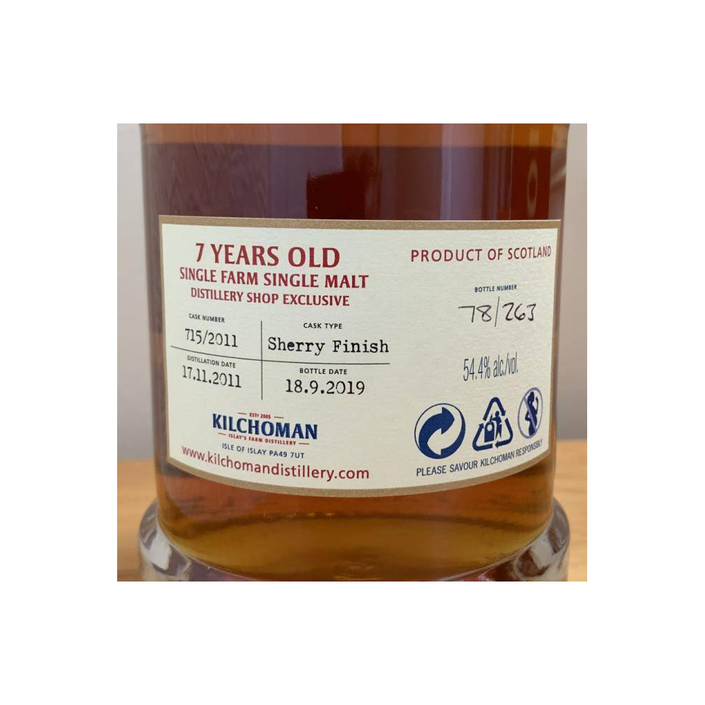 Kilchoman 2011 7 Years Single Malt Whisky 2