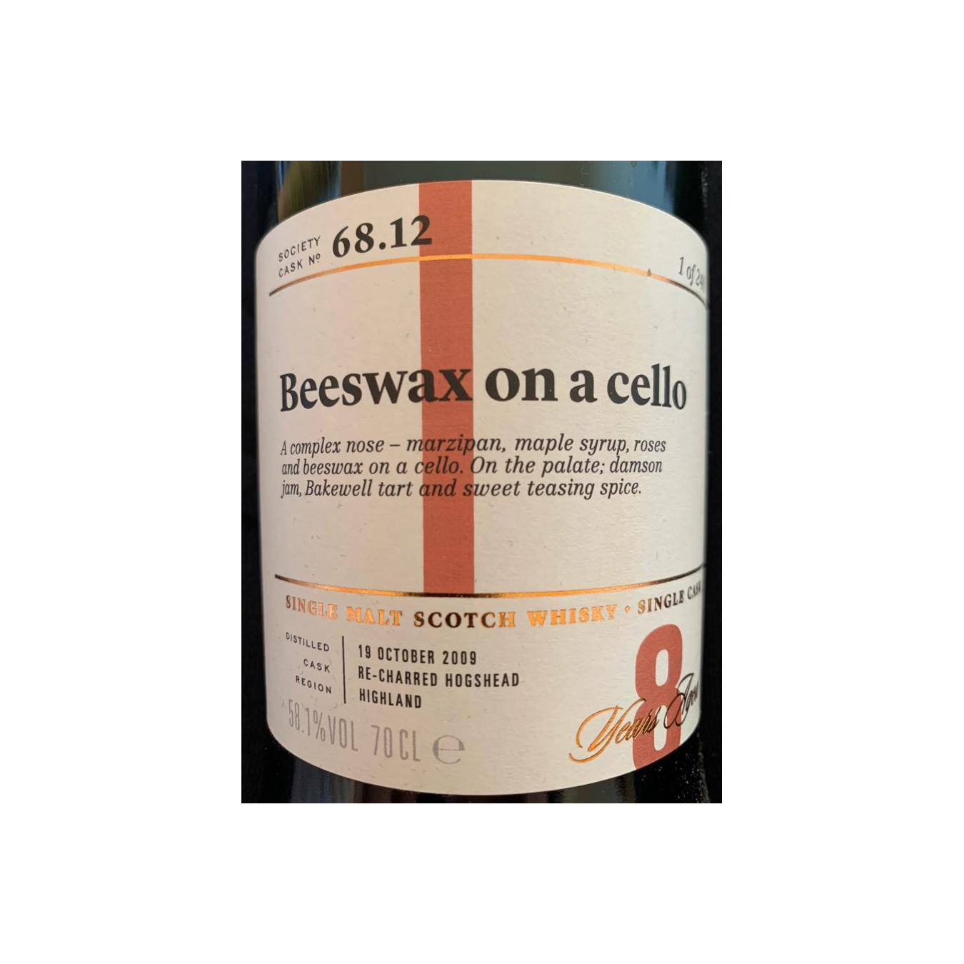The Scotch Malt Whisky Society 2009 8 Years Single Malt Whisky