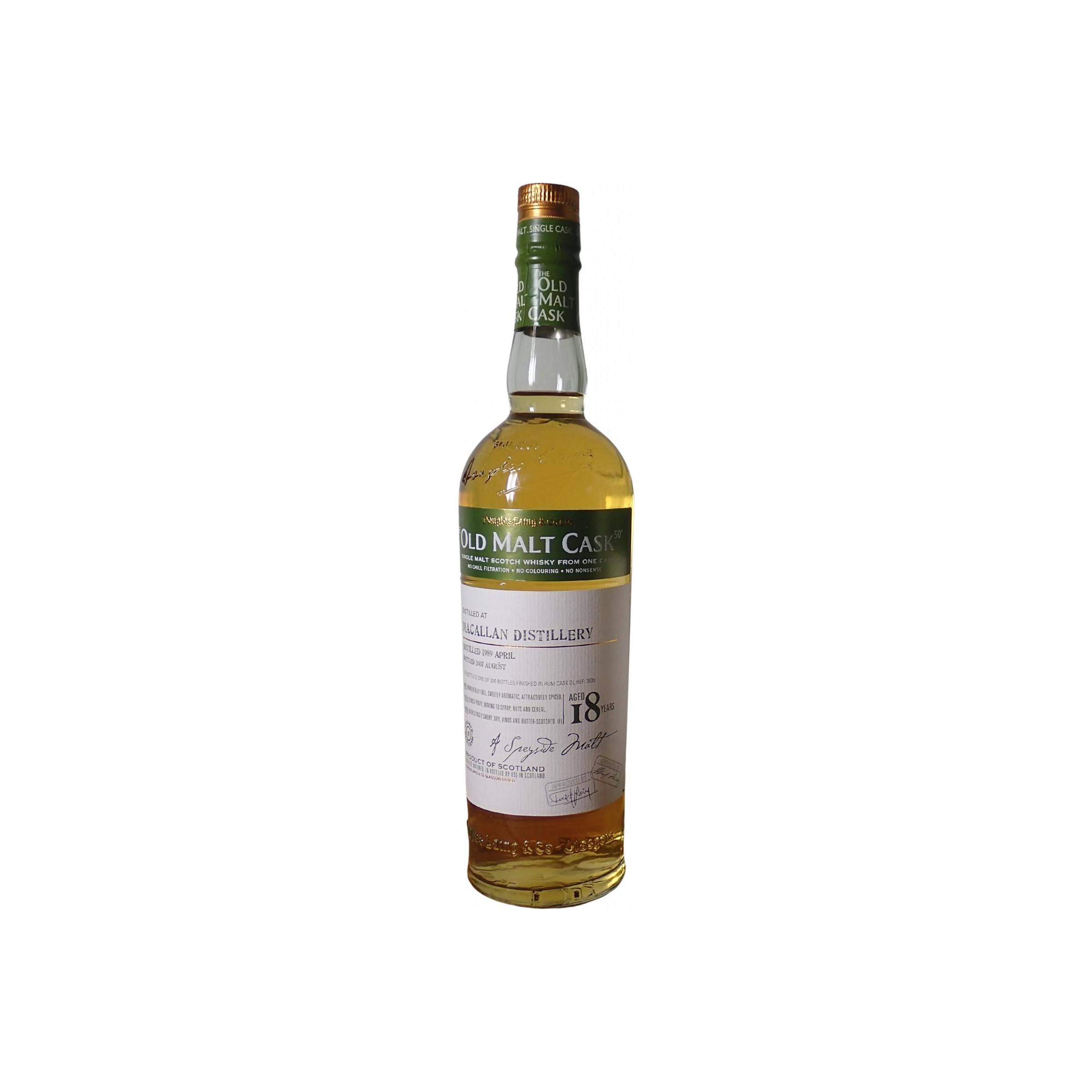 The Macallan Old Malt Cask 1989 18 Years Single Malt Whisky