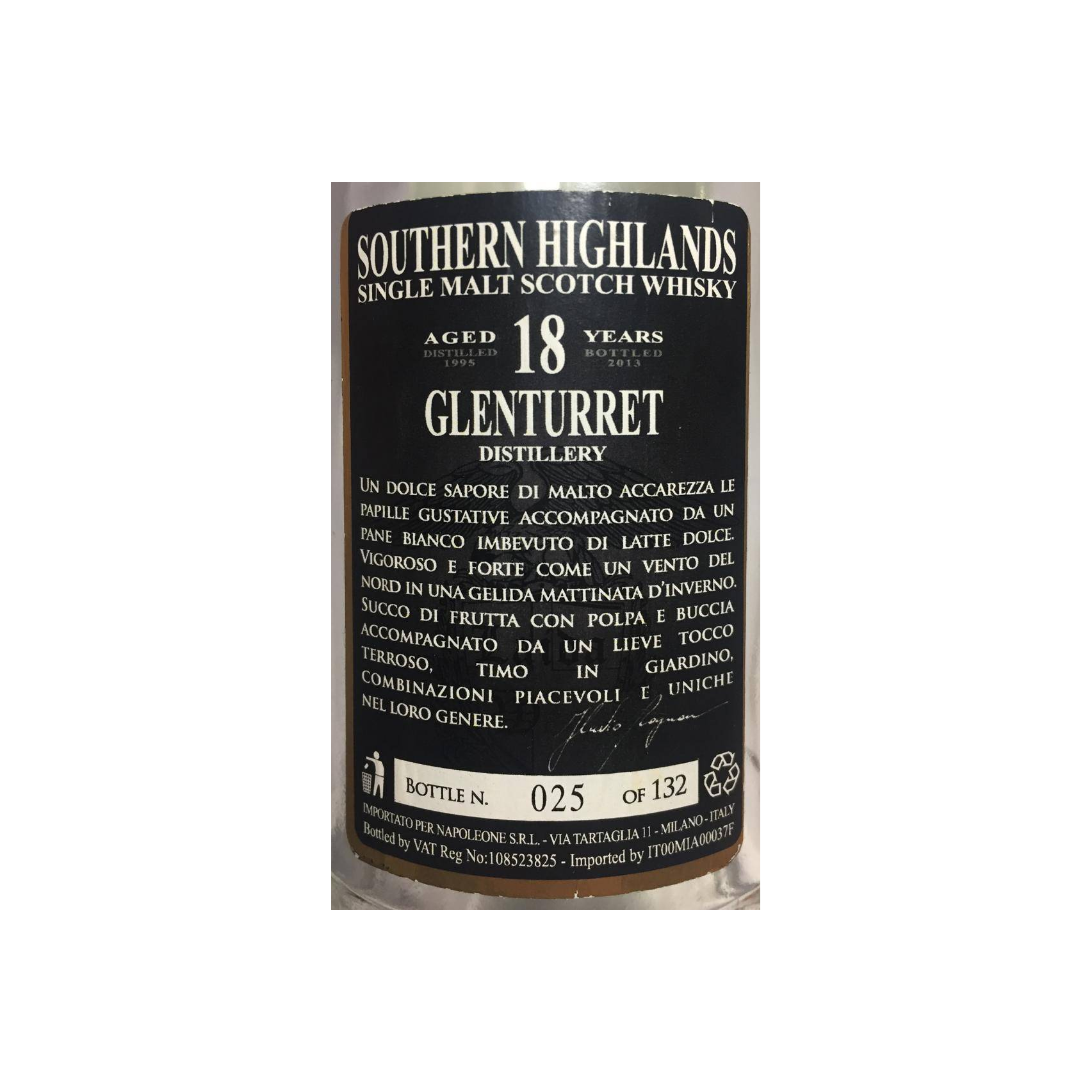 The Glenturret 1995 18 Years Single Malt Whisky 2